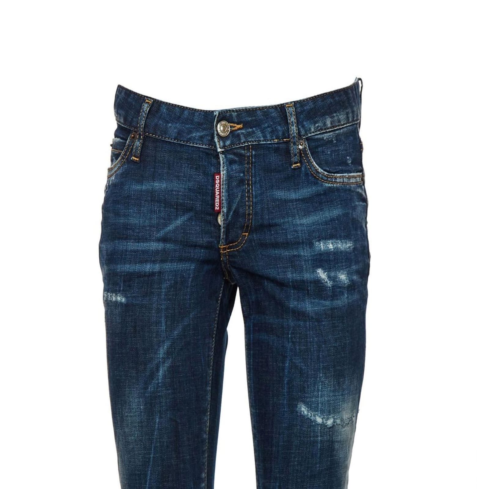 Shop Dsquared2 Jennifer Denim Jeans In Blue