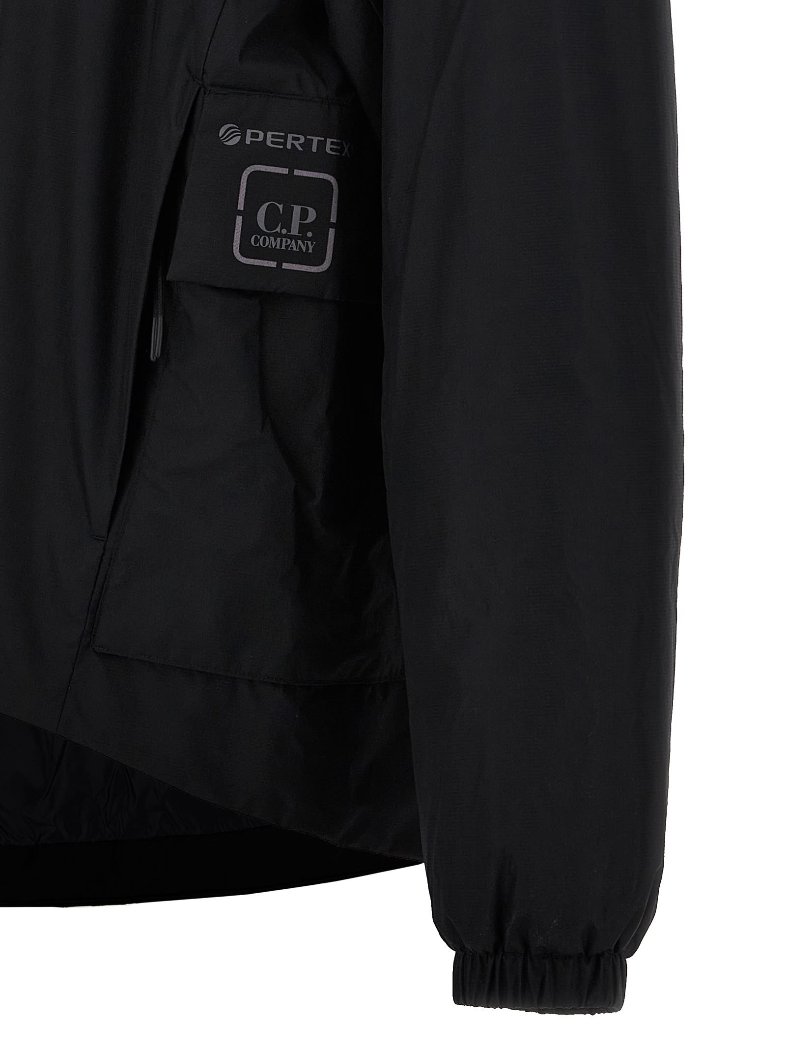 C.p. Company 'urban Series Pertex' Hooded Down Jacket In Black