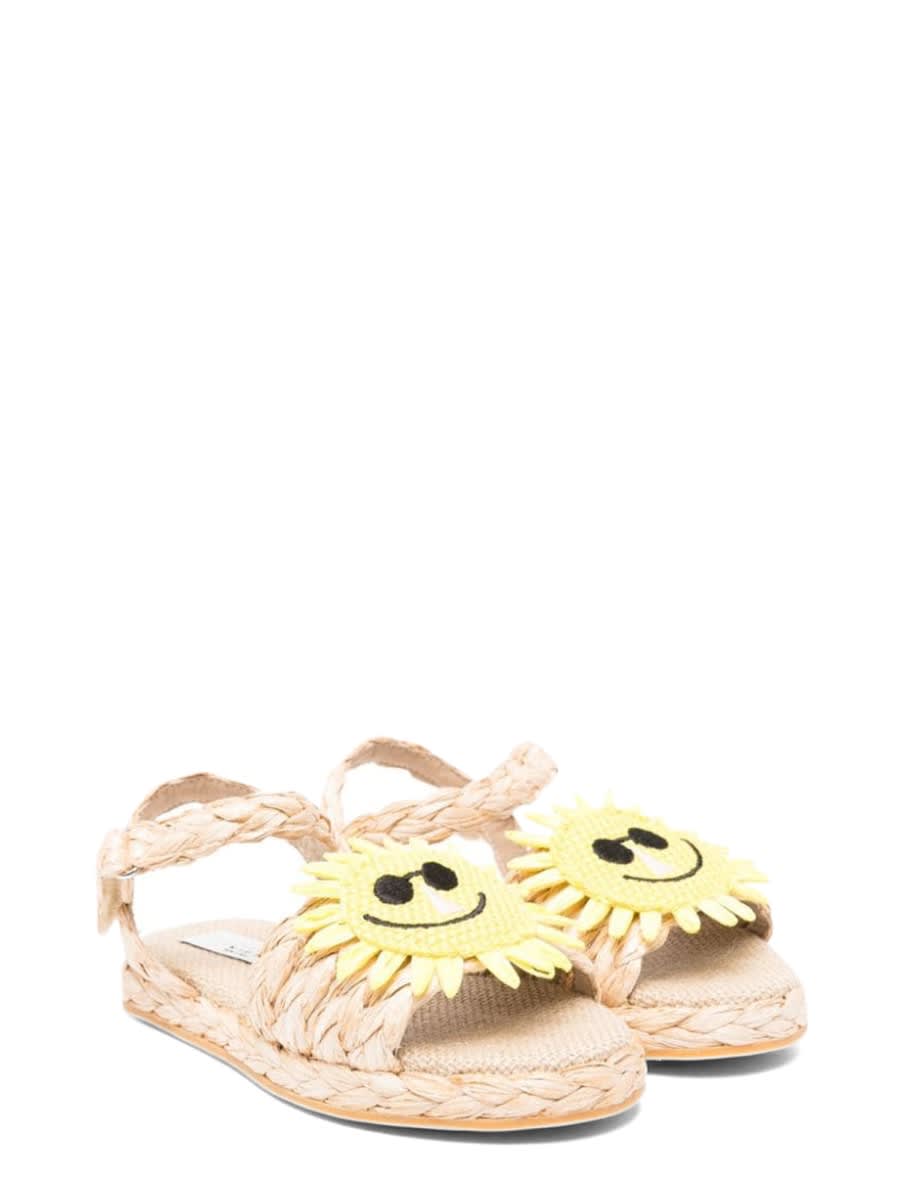 Stella Mccartney Kids' Sandals In Gold