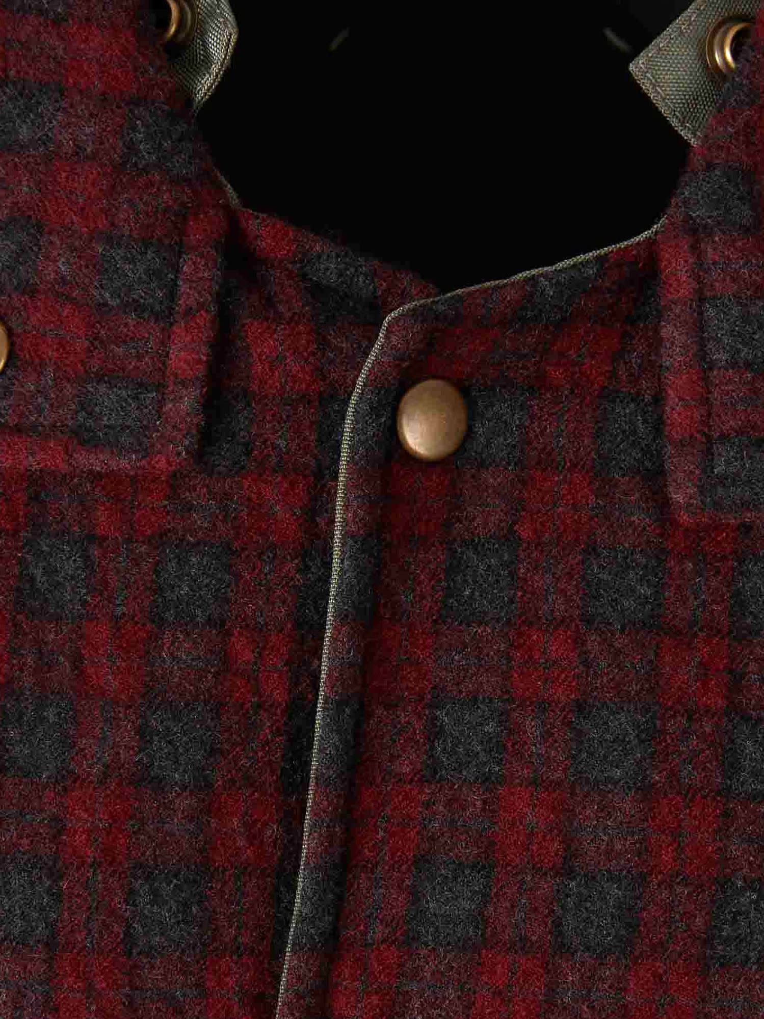 Maison Margiela Reversible Nylon Jacket In Burgundy