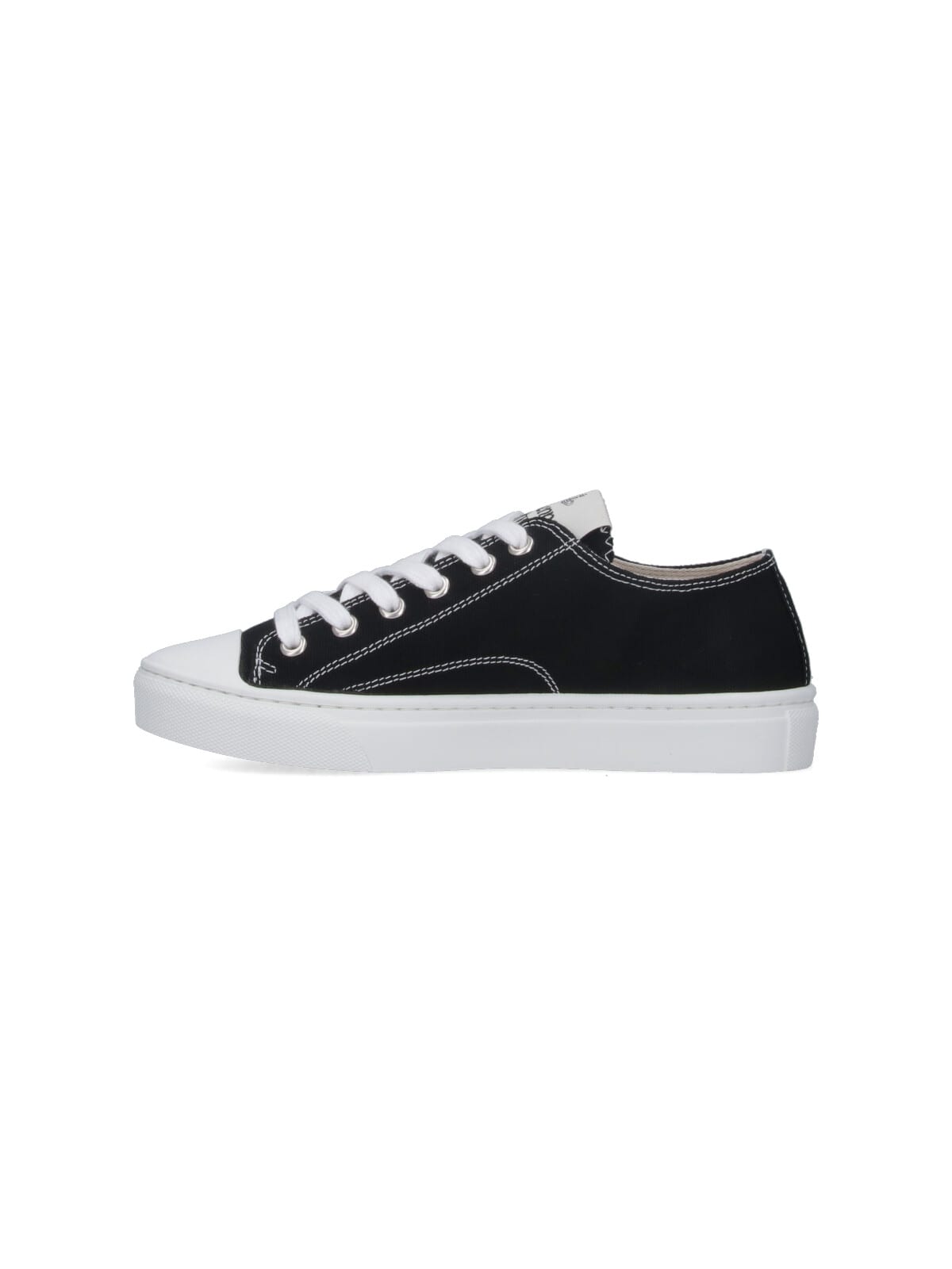 Vivienne Westwood Low-top Sneakers With Contrasting Detail And Bold Emblem In Black