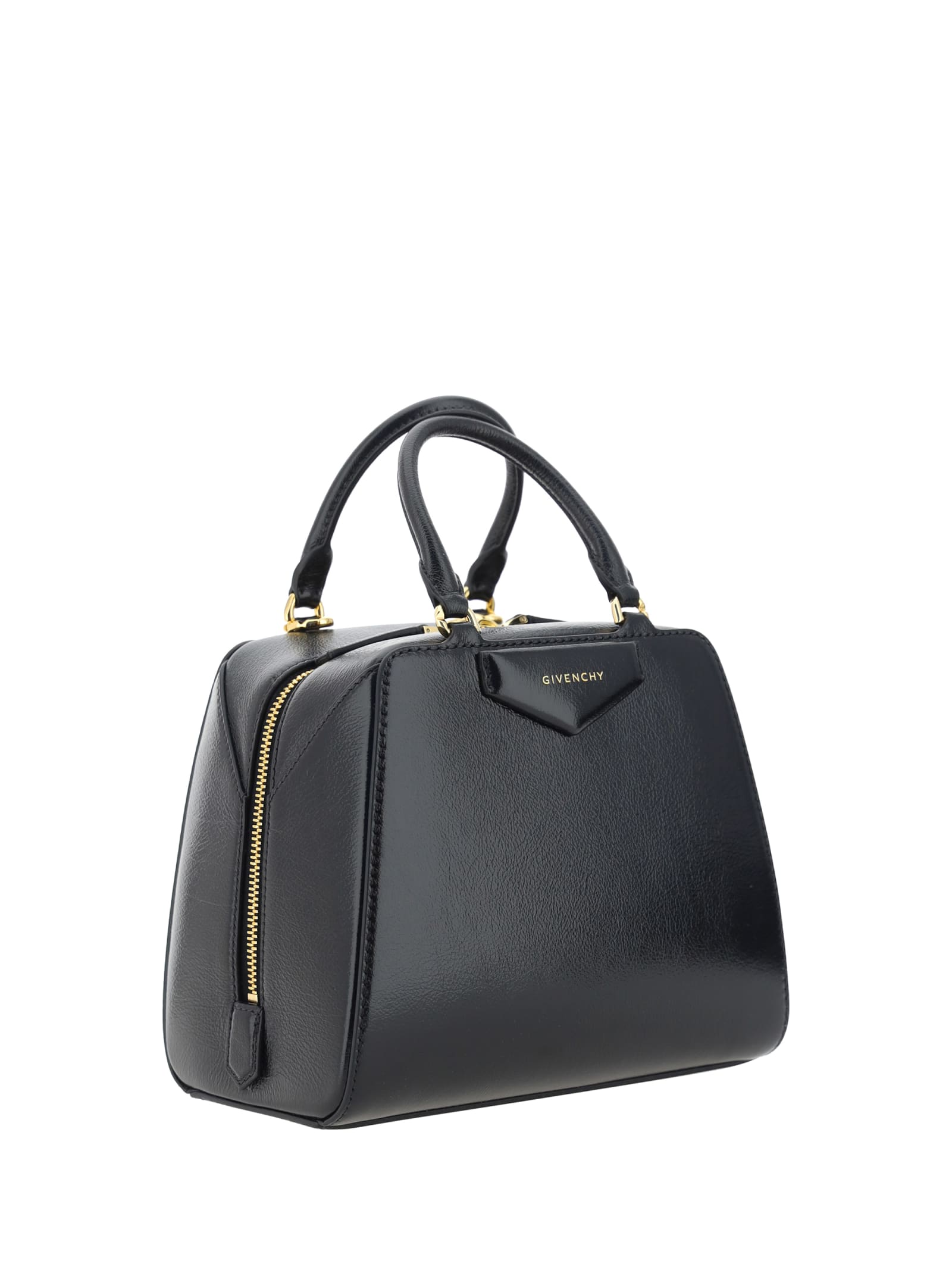 Shop Givenchy Antigona Cube Mini Handbag In Black