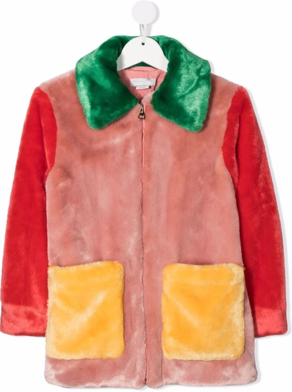 Stella McCartney Kids Multicolor Ecological Fur Coat