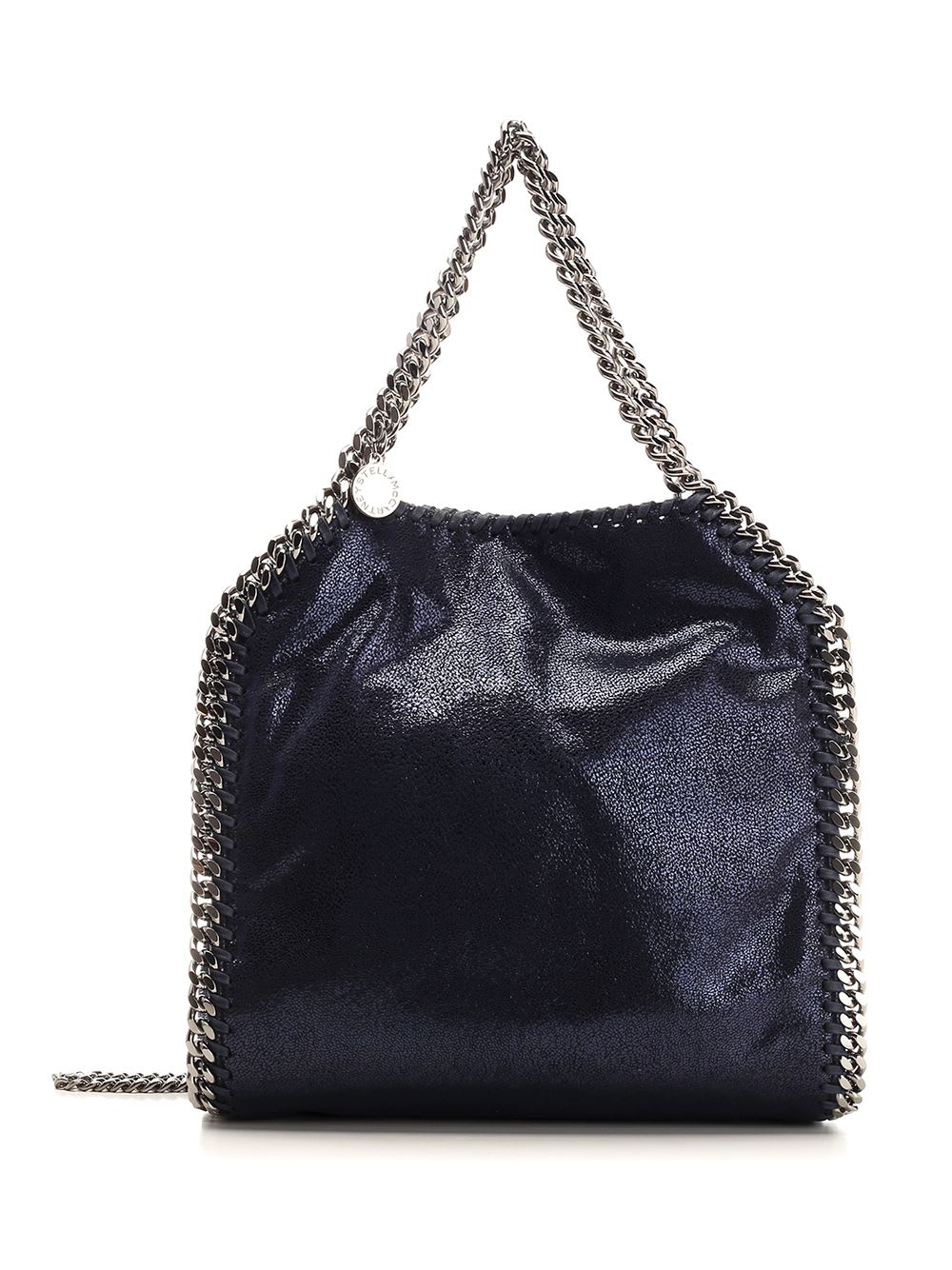 Shop Stella Mccartney Mini Falabella Tote Bag In Blue