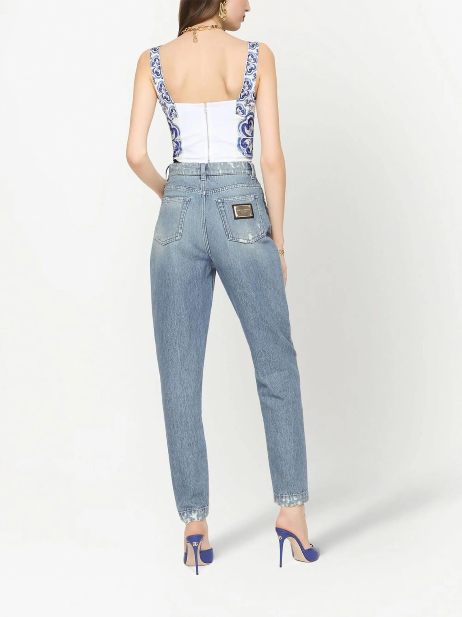 Shop Dolce & Gabbana Carrot Leg Jeans