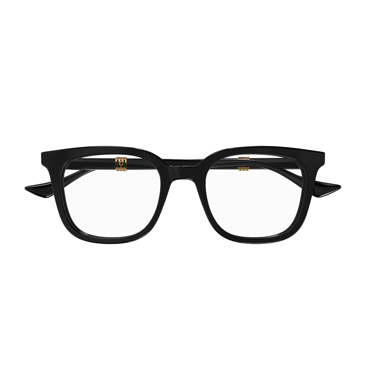 Gucci Gg1525o Linea Web 005 Black Trasparent Glasses In Marrone