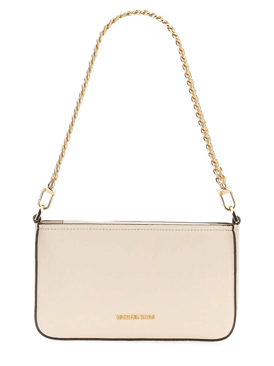Michael Kors Bryant Small Convertible Clutch Bag In White