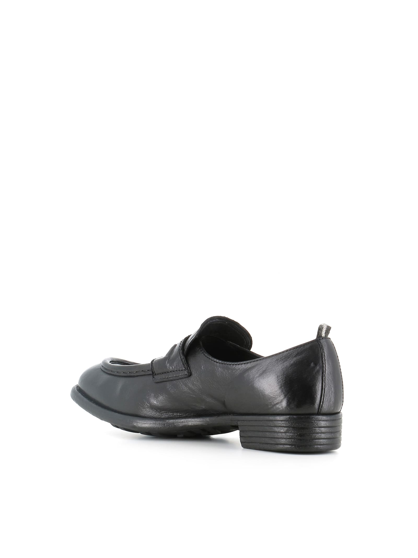 Officine Creative Leather Loafers In Black