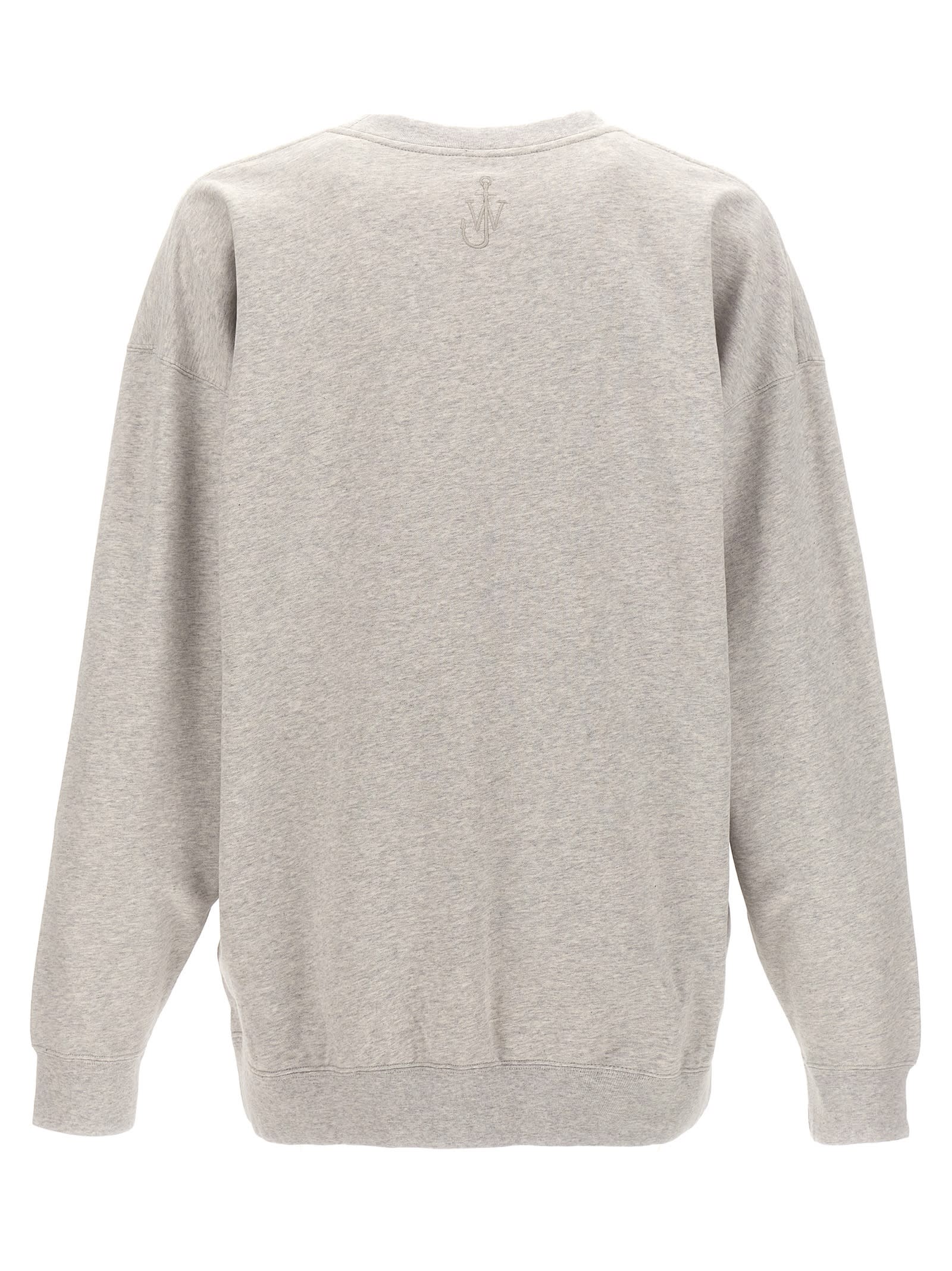 Shop Jw Anderson Jack And The Computer Sweatshirt In Gray