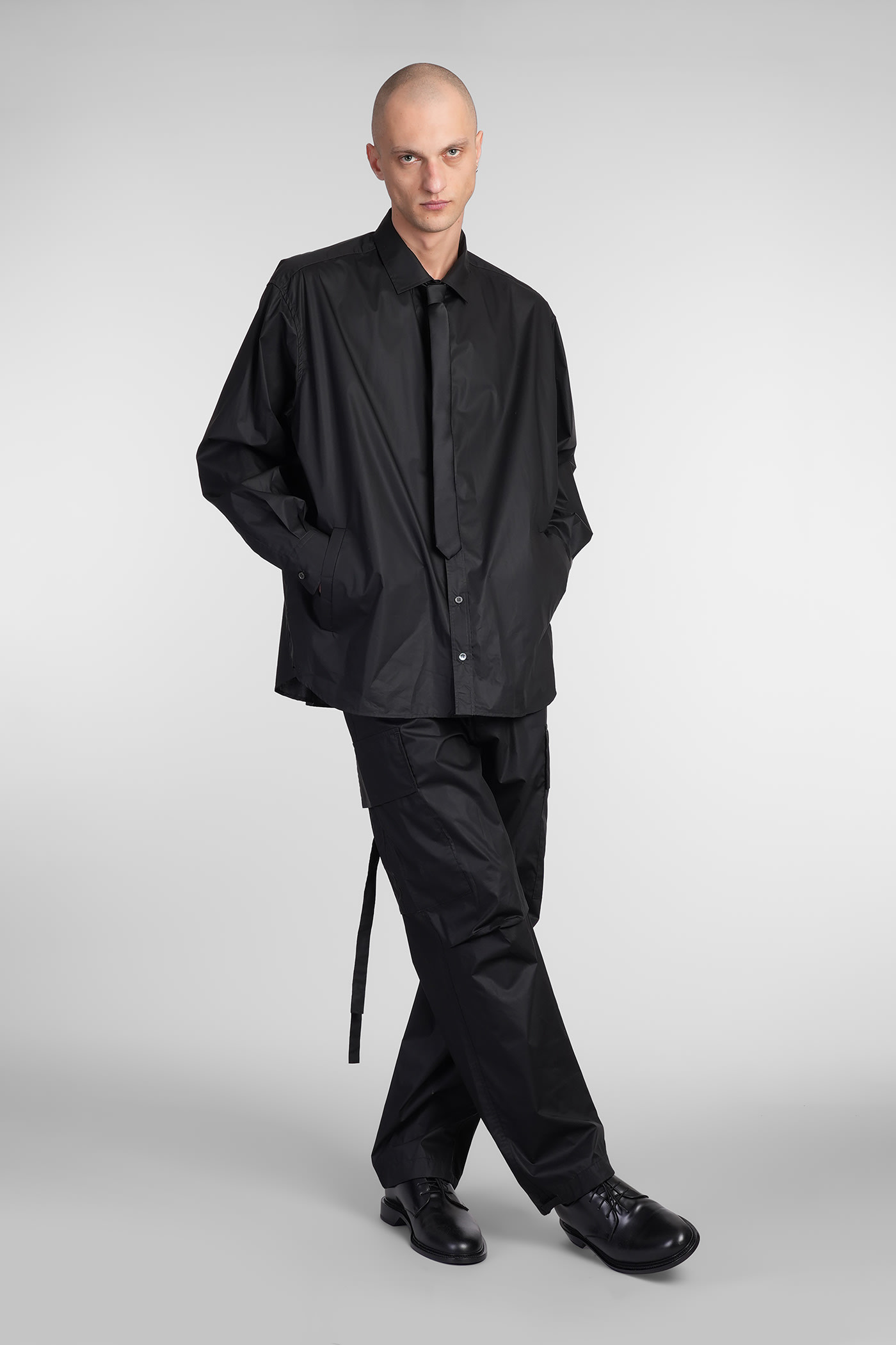 Darkpark Damon Shirt In Black Cotton In Black