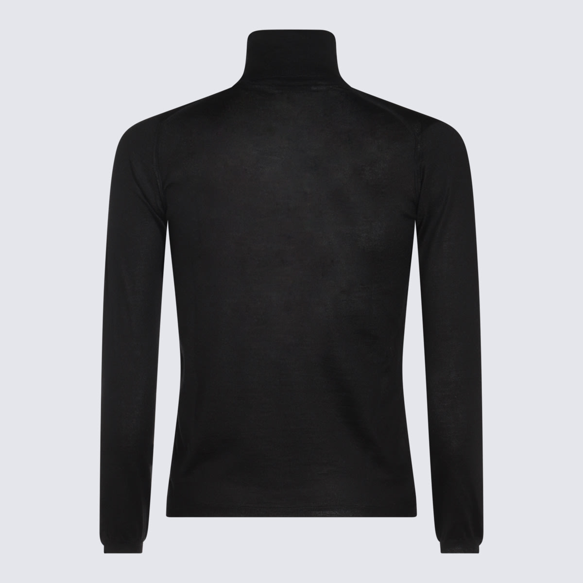 CRUCIANI BLACK WOOL KNITWEAR