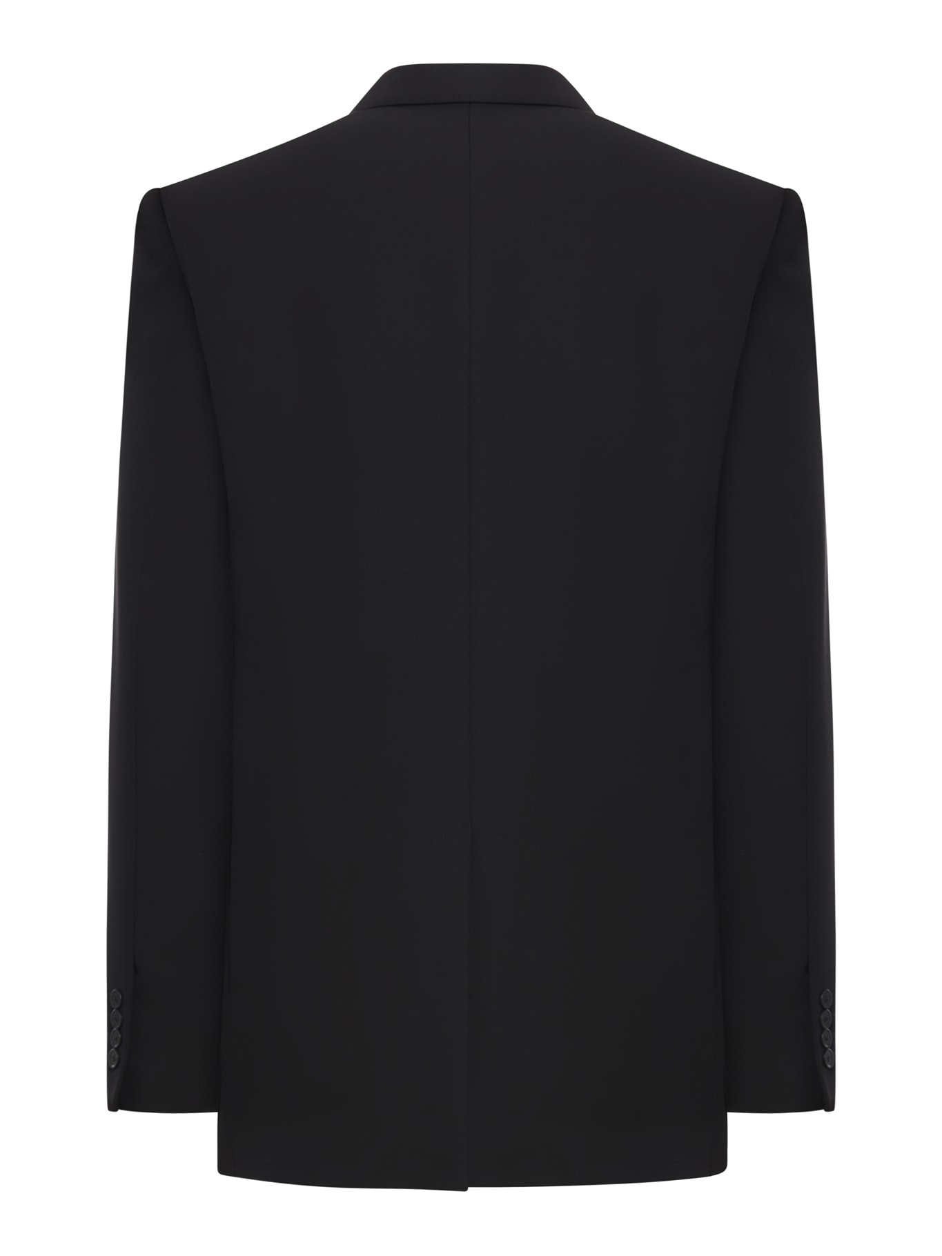 Shop Balenciaga Db Regular Jacket Barathea In Black