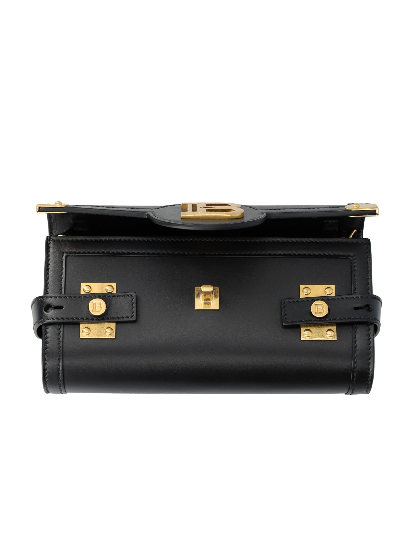 Shop Balmain B-buzz Clutch Bag In Black