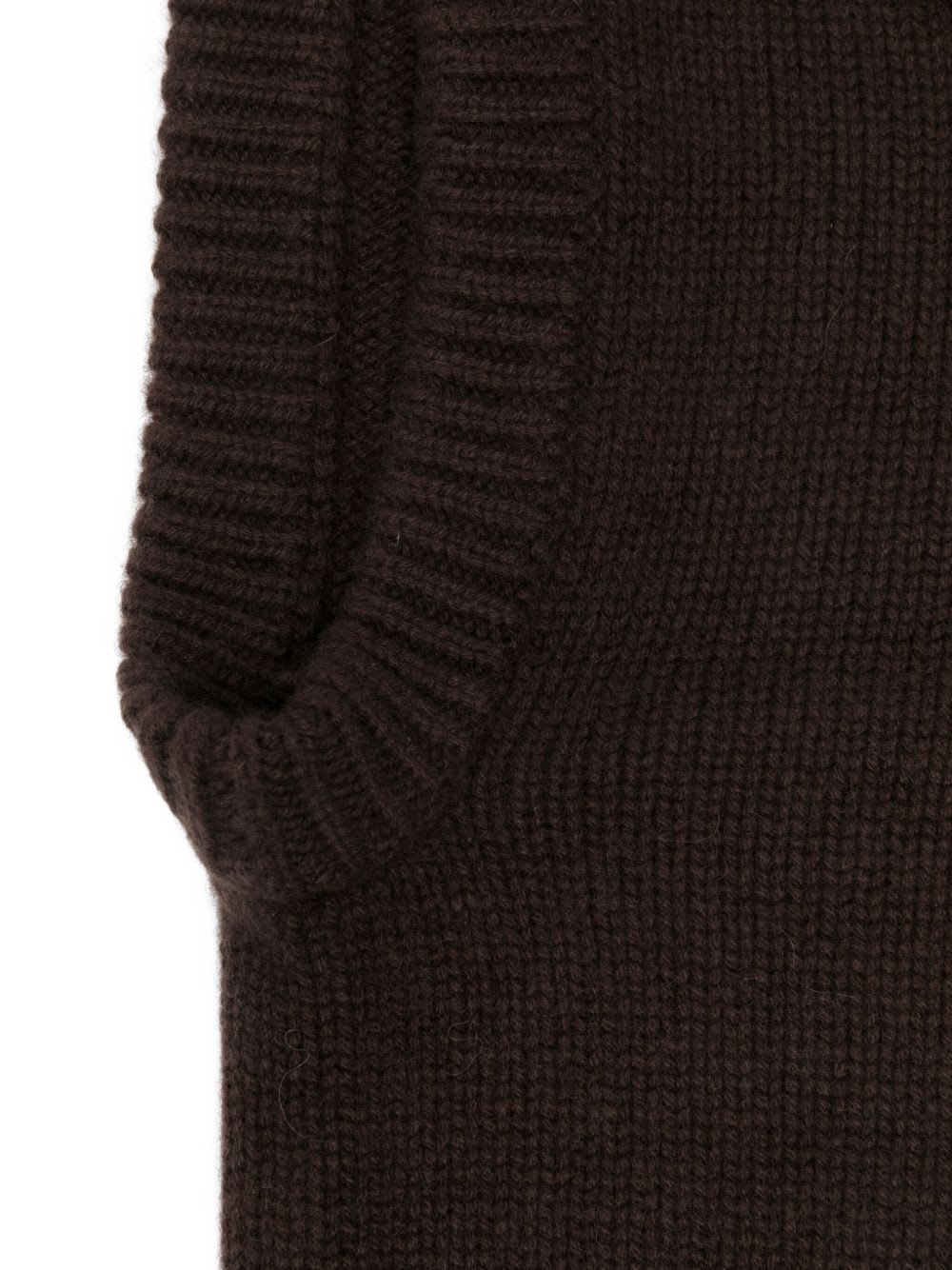 Goat Cashmere Balaclava In Brown