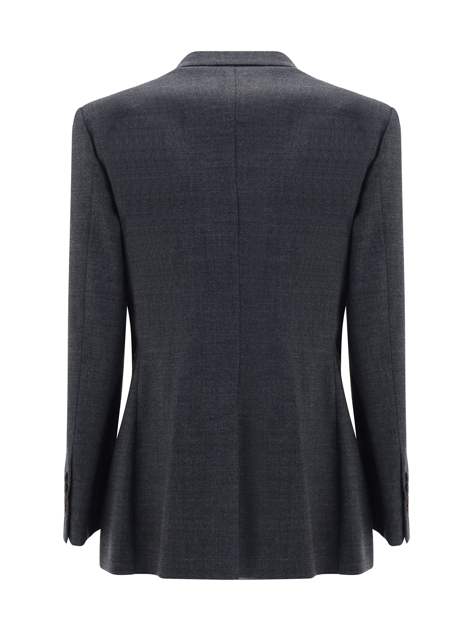 Shop Brunello Cucinelli Blazer Jacket In Grigio Scuro