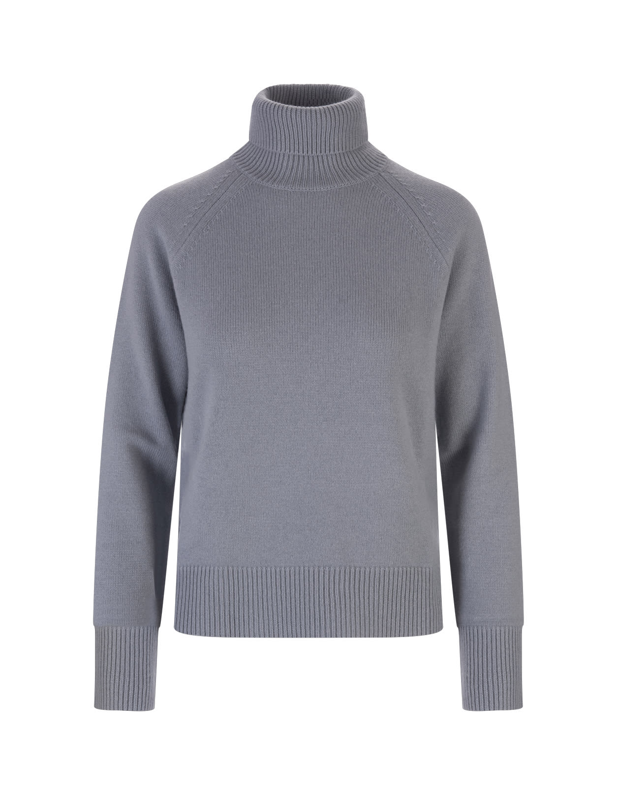 S Max Mara Woman Light Blue Nadar Turtleneck In Azzurro