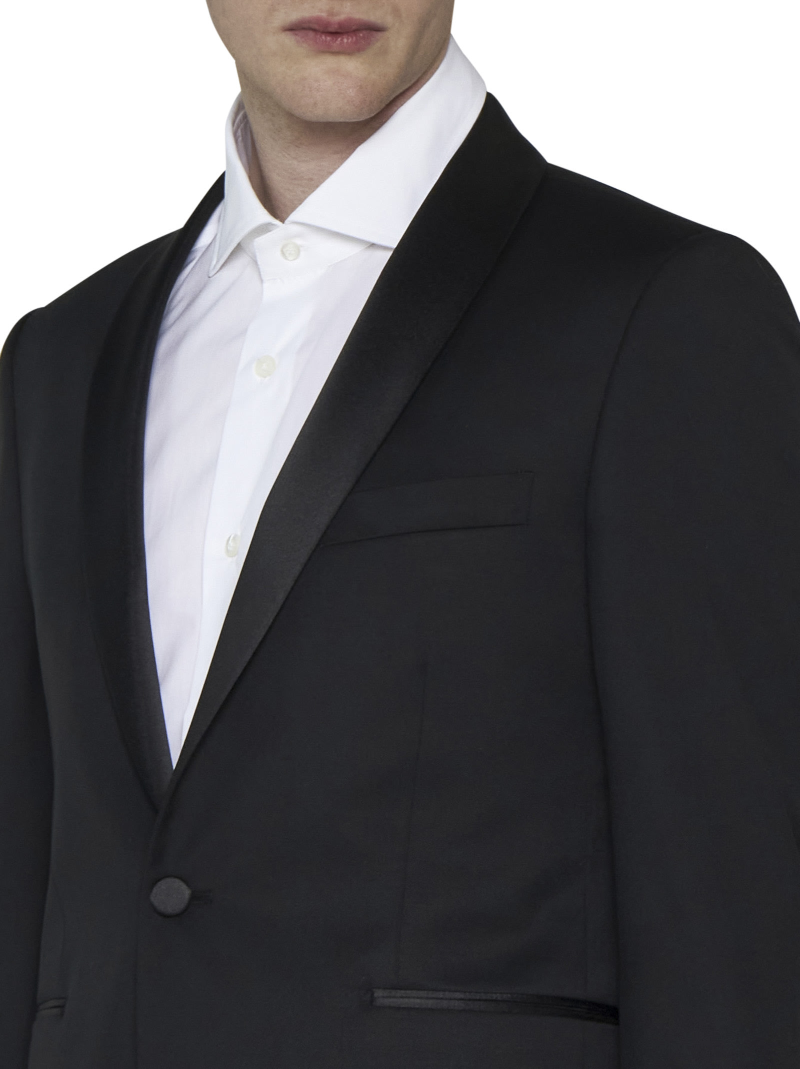 Shop Tagliatore Suit In Black