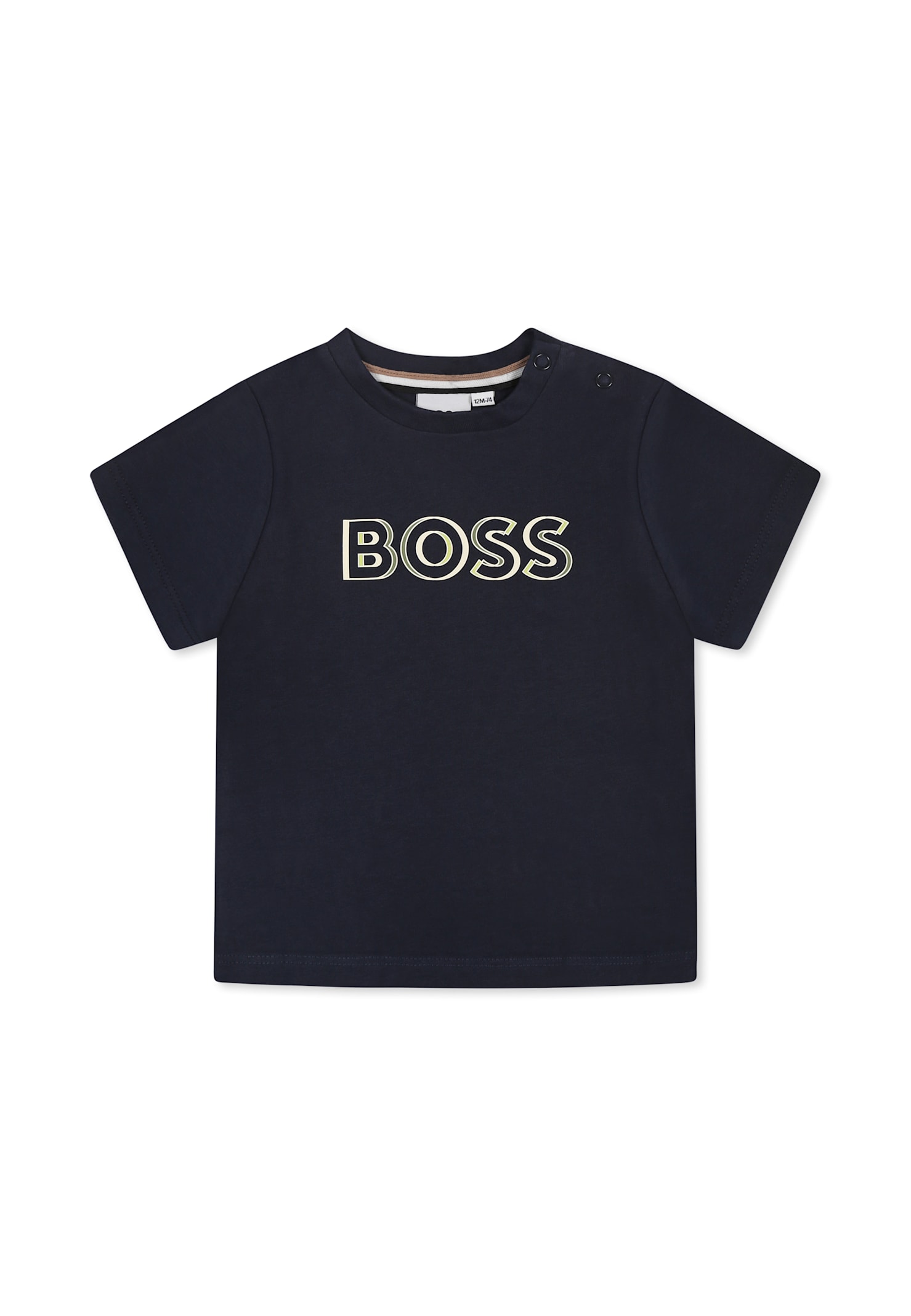 Hugo Boss Blue T-shirt For Baby Boy With Logo