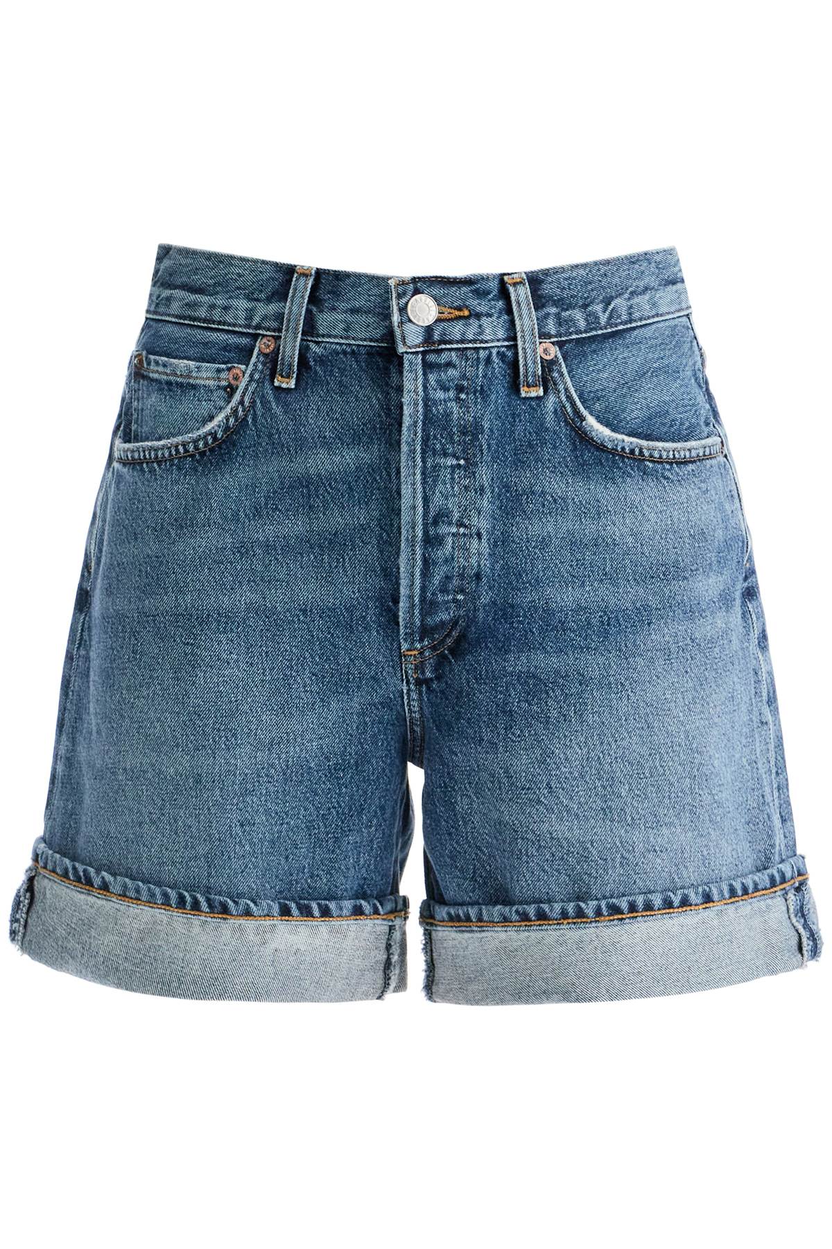 Shop Agolde Womens Denim Shorts For In Control (blue)