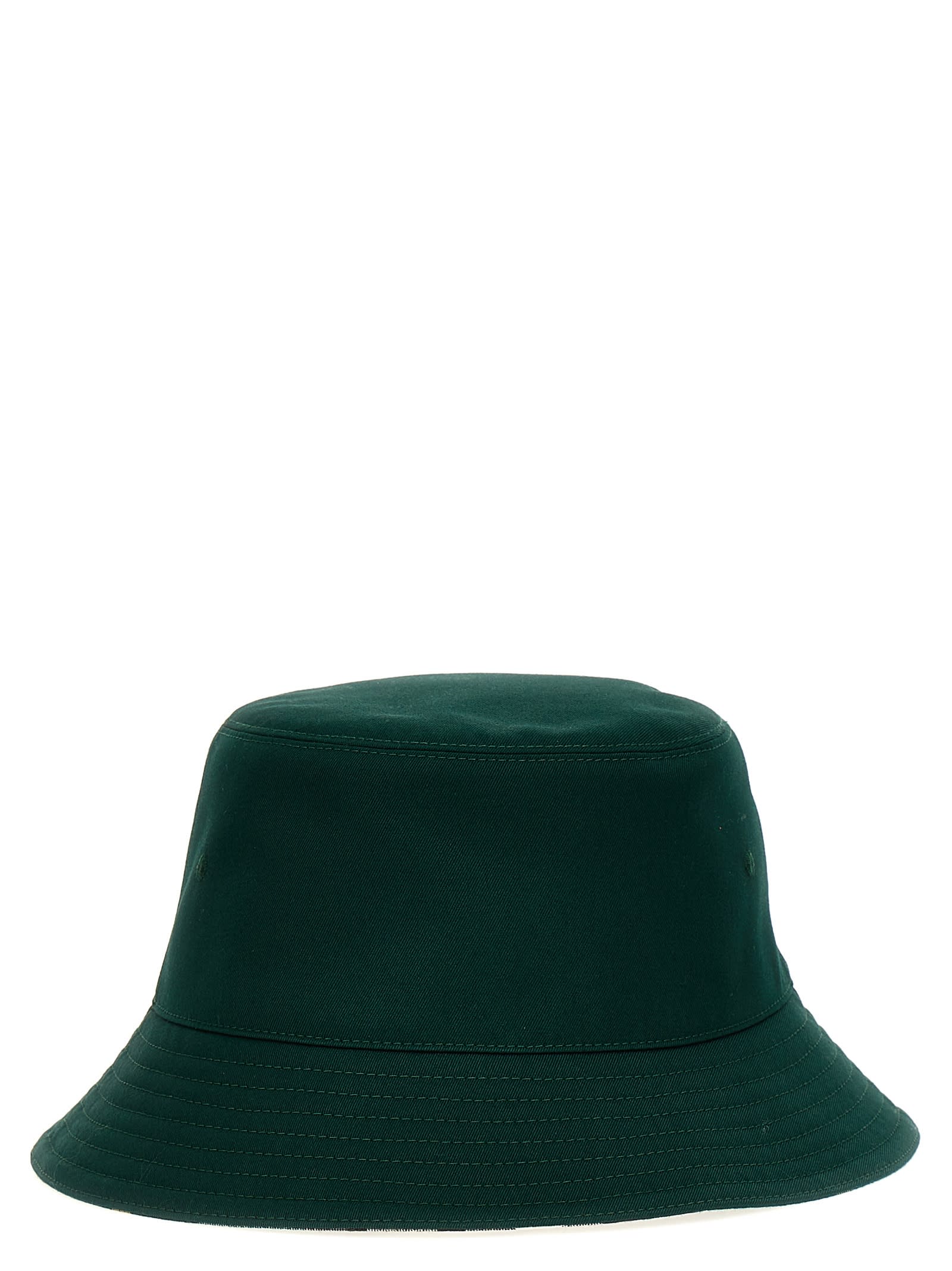 Shop Burberry Reversible Bucket Hat In White