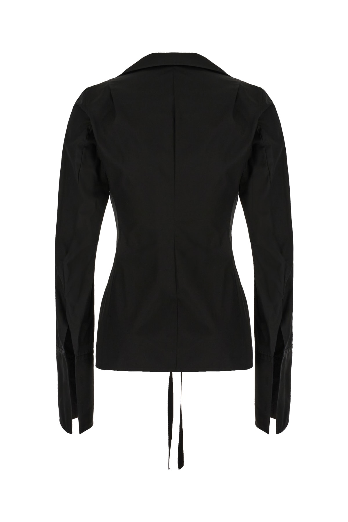 Ann Demeulemeester Black Cotton Linsey Blouse In 099