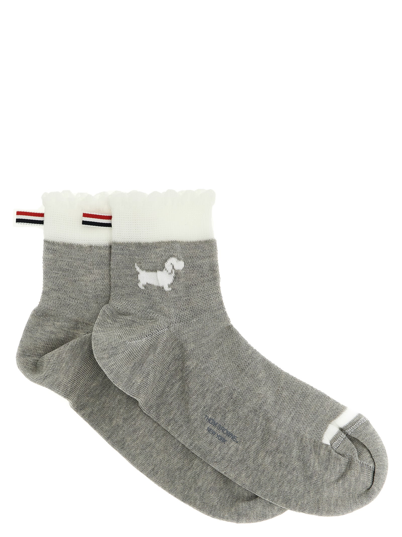 Thom Browne Hector Socks In Gray