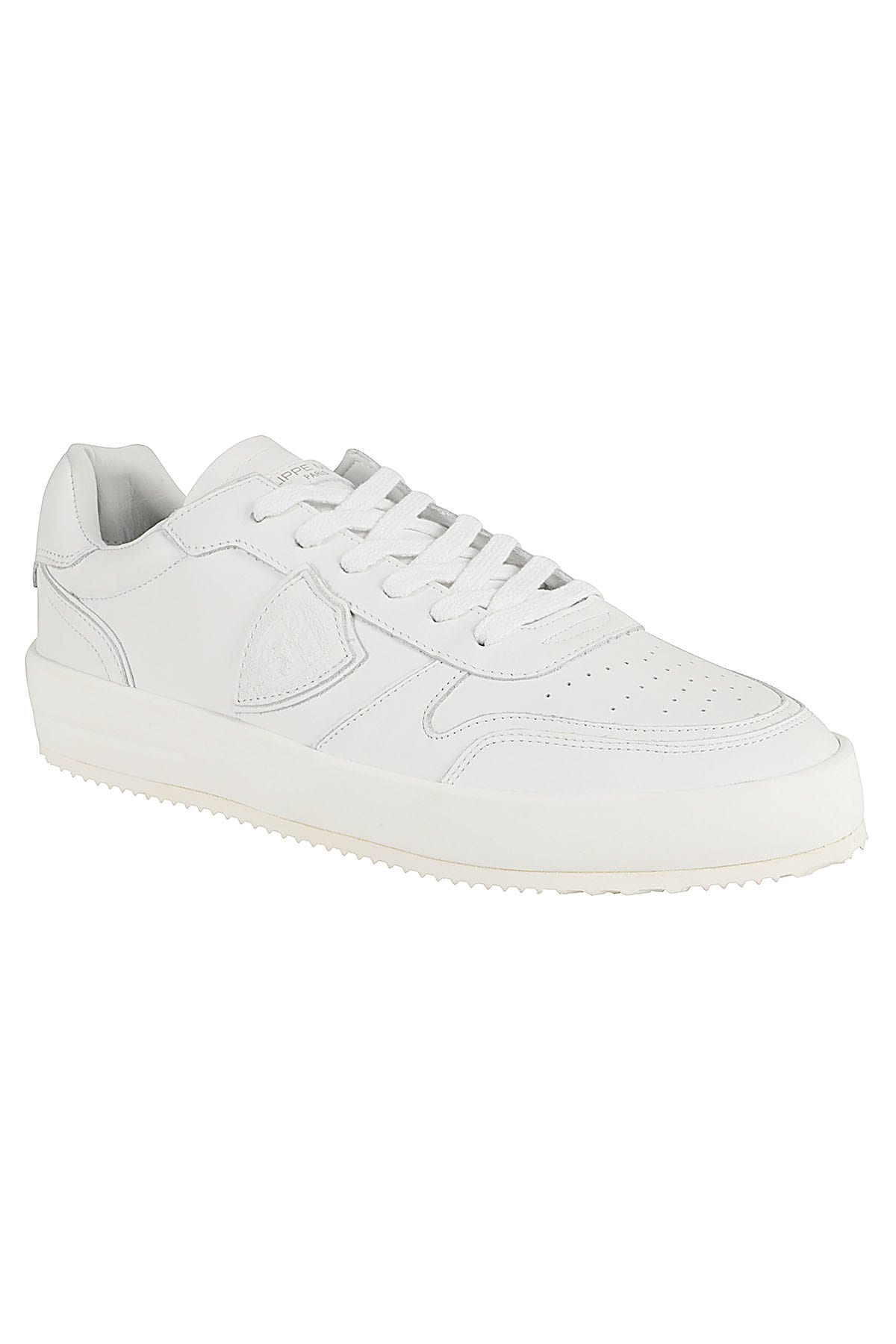 Shop Philippe Model Nice Low Man In Blanc