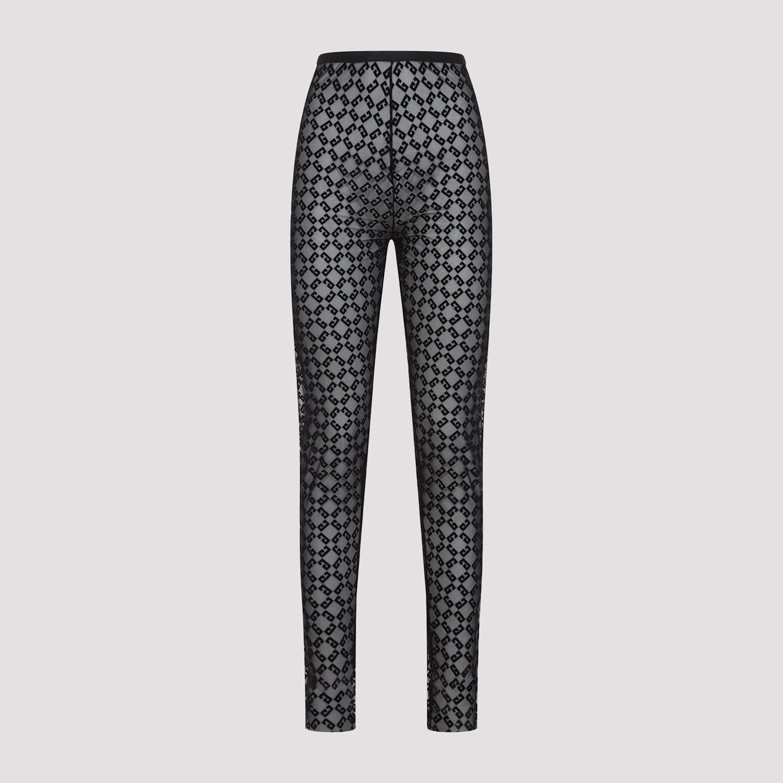 Givenchy Fitted Leggings With Distinctive Pattern And High Waistband In Black