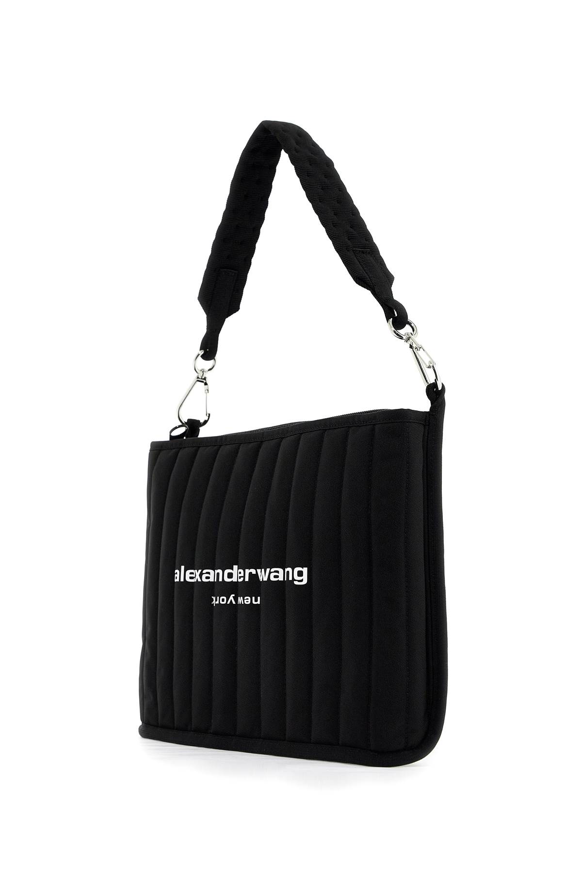 Shop Alexander Wang Elite Tech Nylon Shoulder Bag In Black (black)