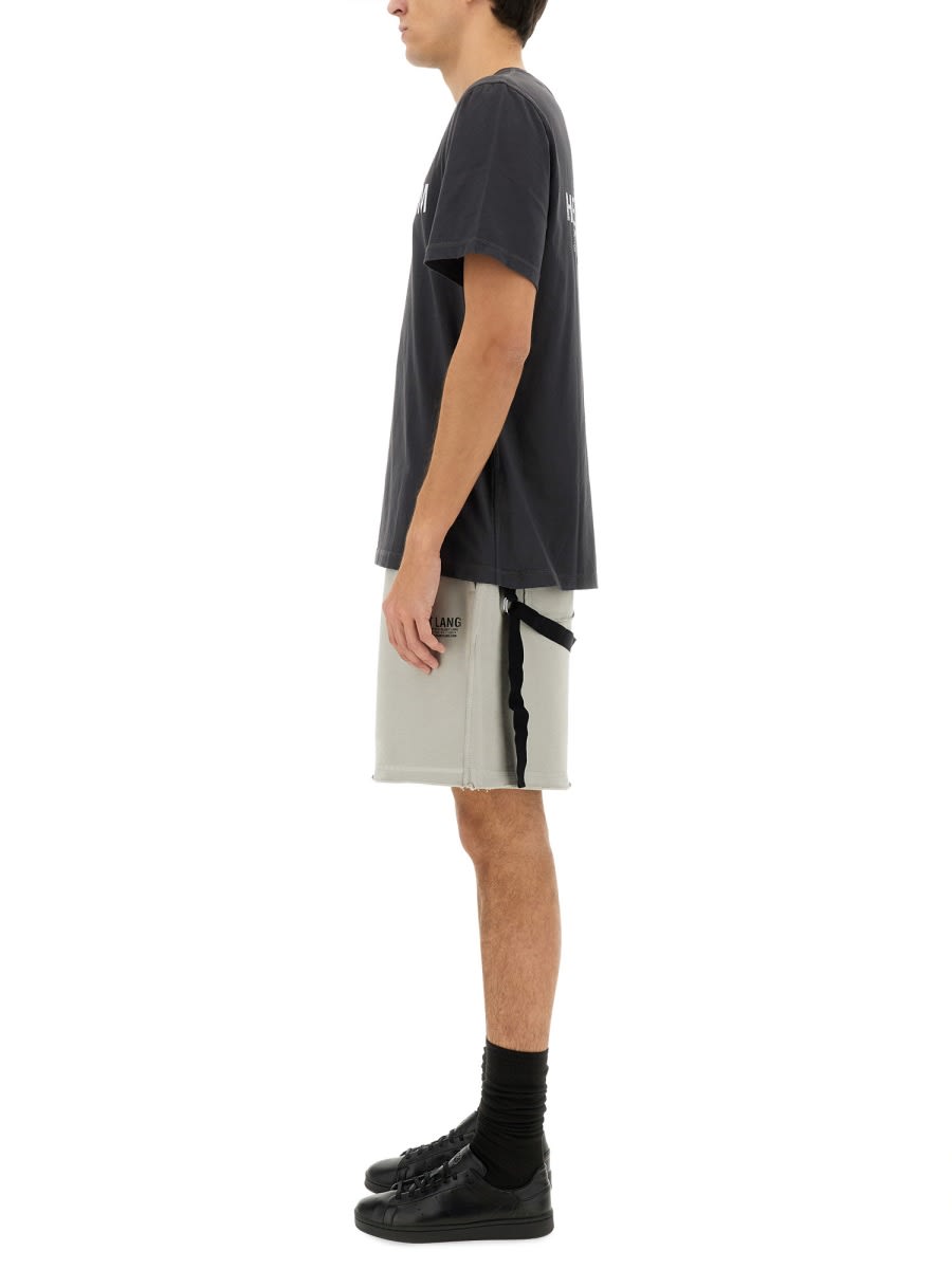 Helmut Lang Graphic Print Crew Neck T-shirt In Black