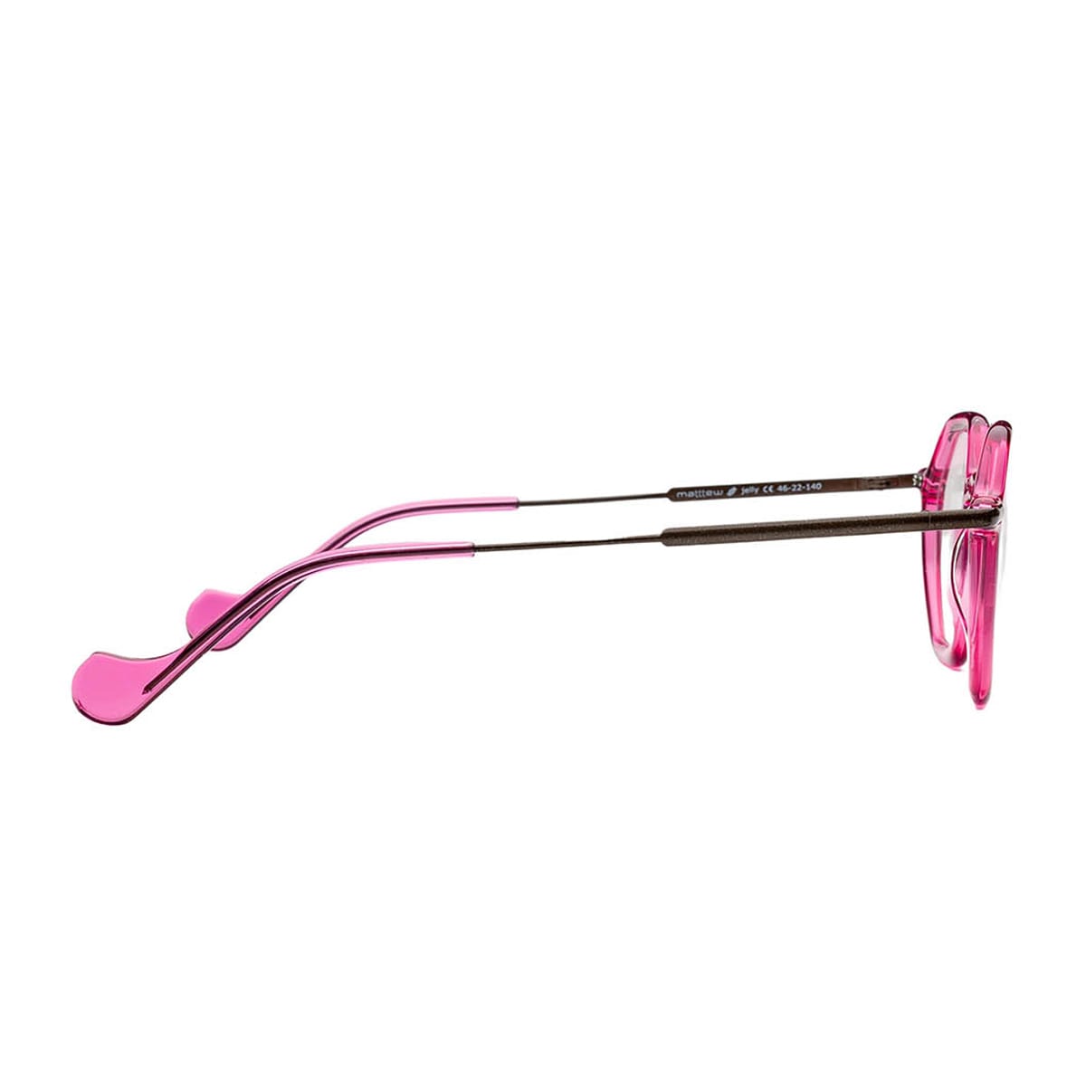 Matttew Jelly 1851 Rosa Marrone Glasses In Pink