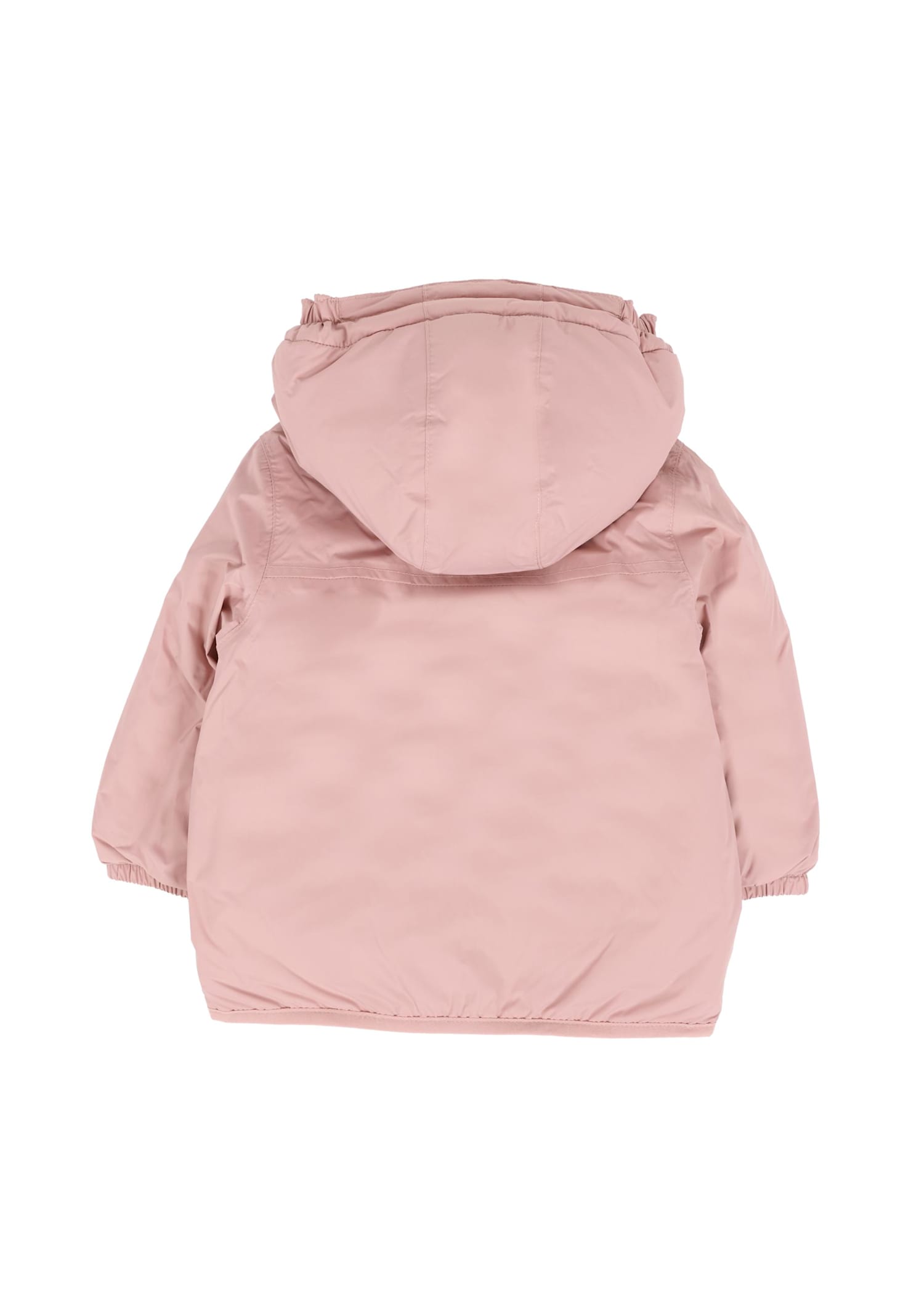 K-way Pink Jacket For Baby Girl With Logo In Pink