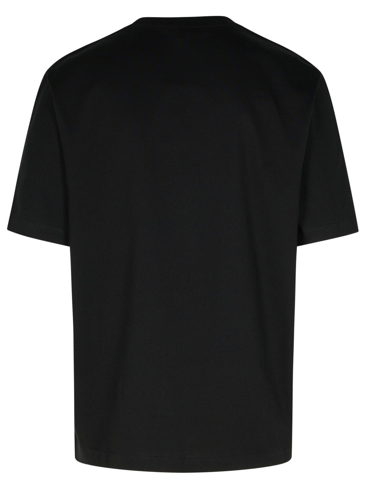 Shop Versace Black Cotton T-shirt