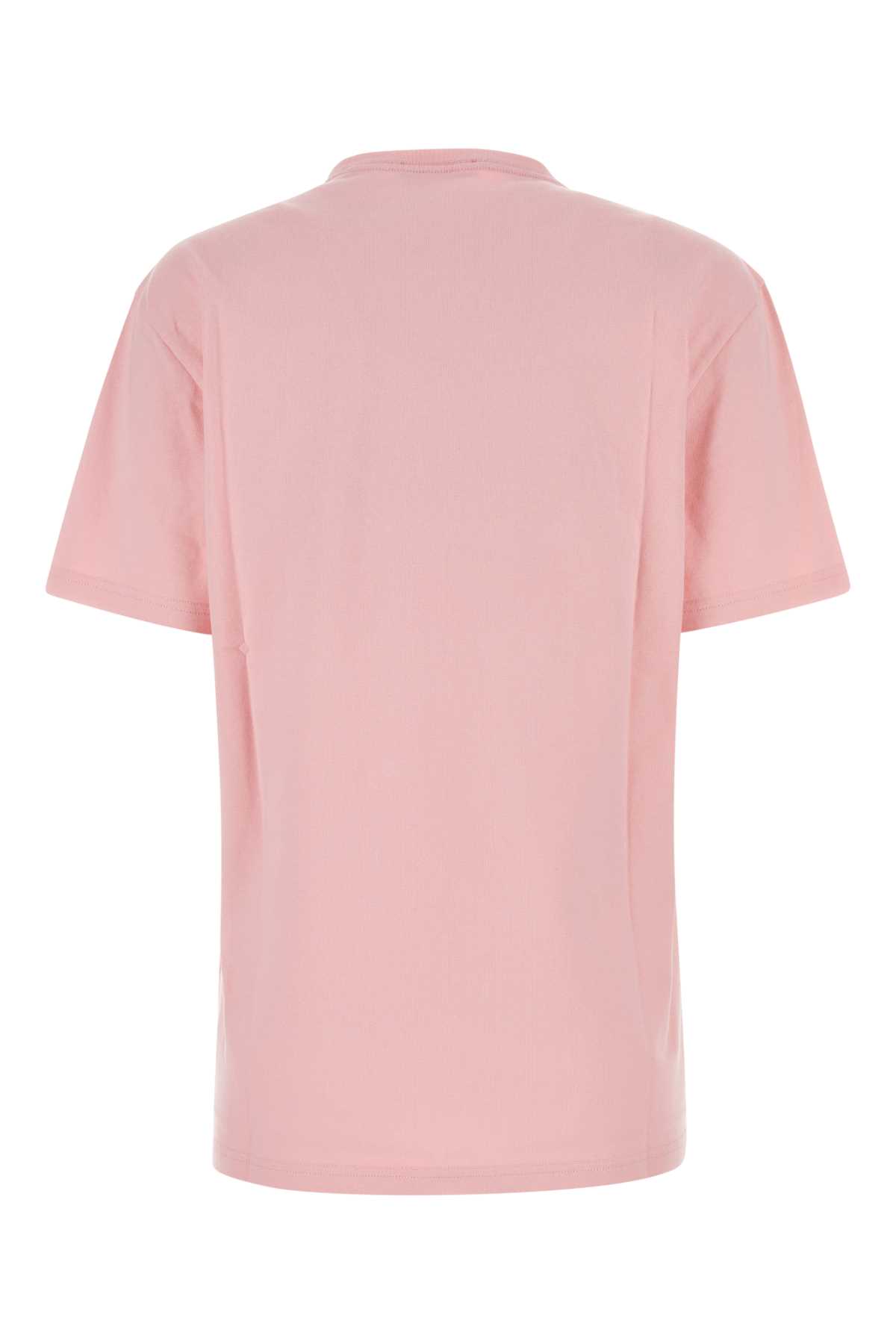 Versace Pink Cotton T-shirt In Palepink