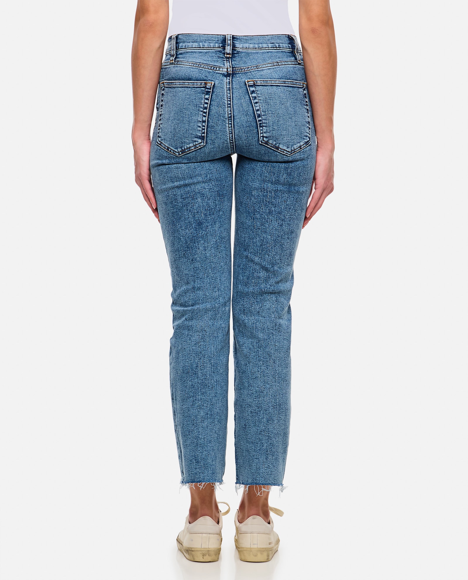 Frame Le Sleek Straight Jeans In Blue