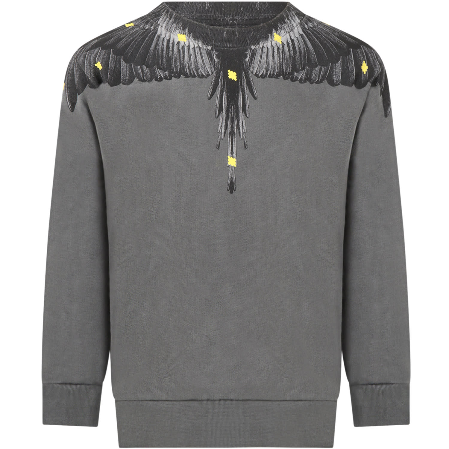 Marcelo Burlon Gray Sweatshirt For Boy With Iconic Wings