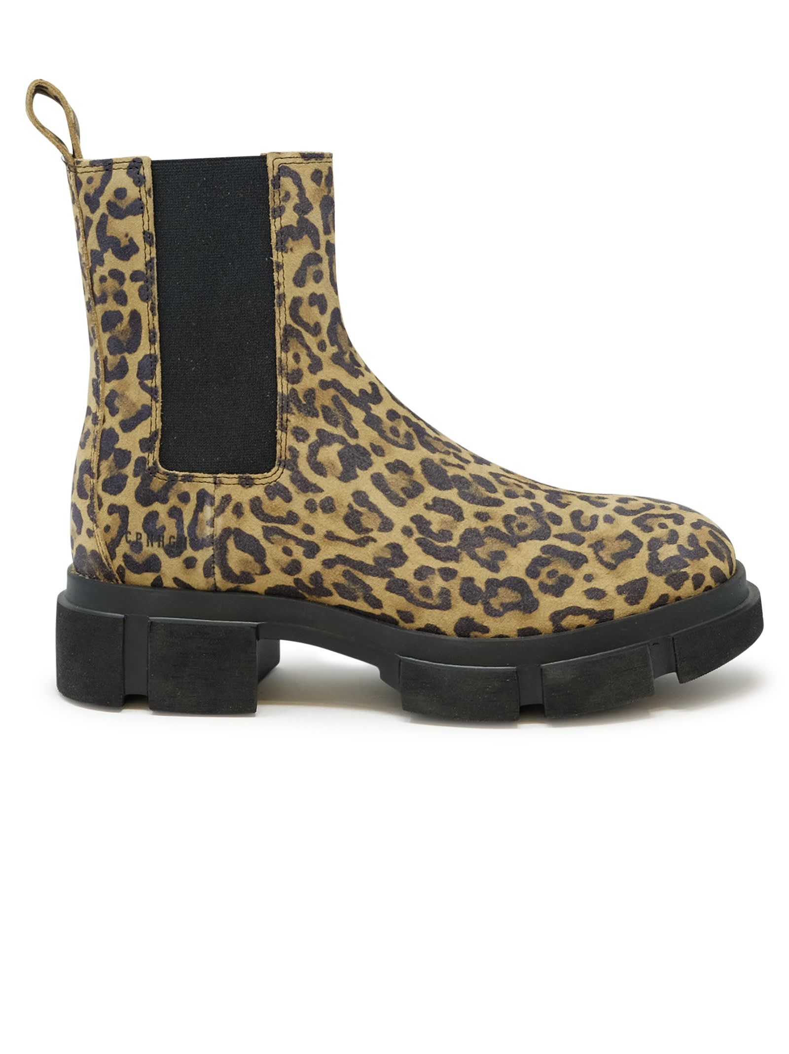 Copenhagen Leopard Suede Chelsea Boots In Animal Print