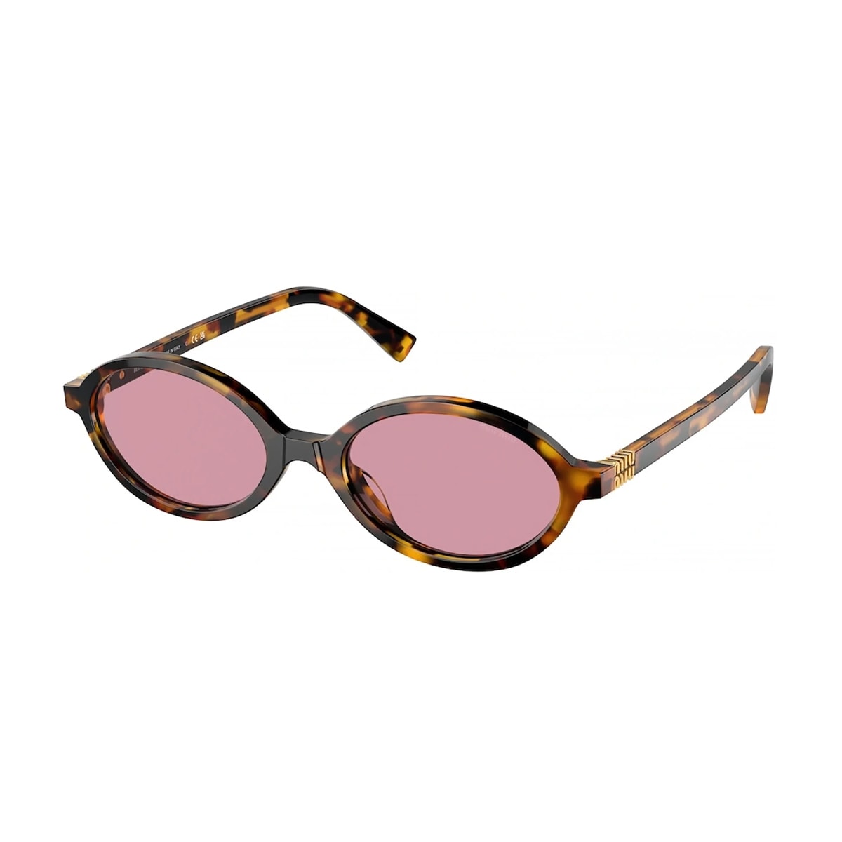 Miu Miu Miumiu 0mu 04zs Miu Regard Vau50d Havana Miele Sunglasses In Brown