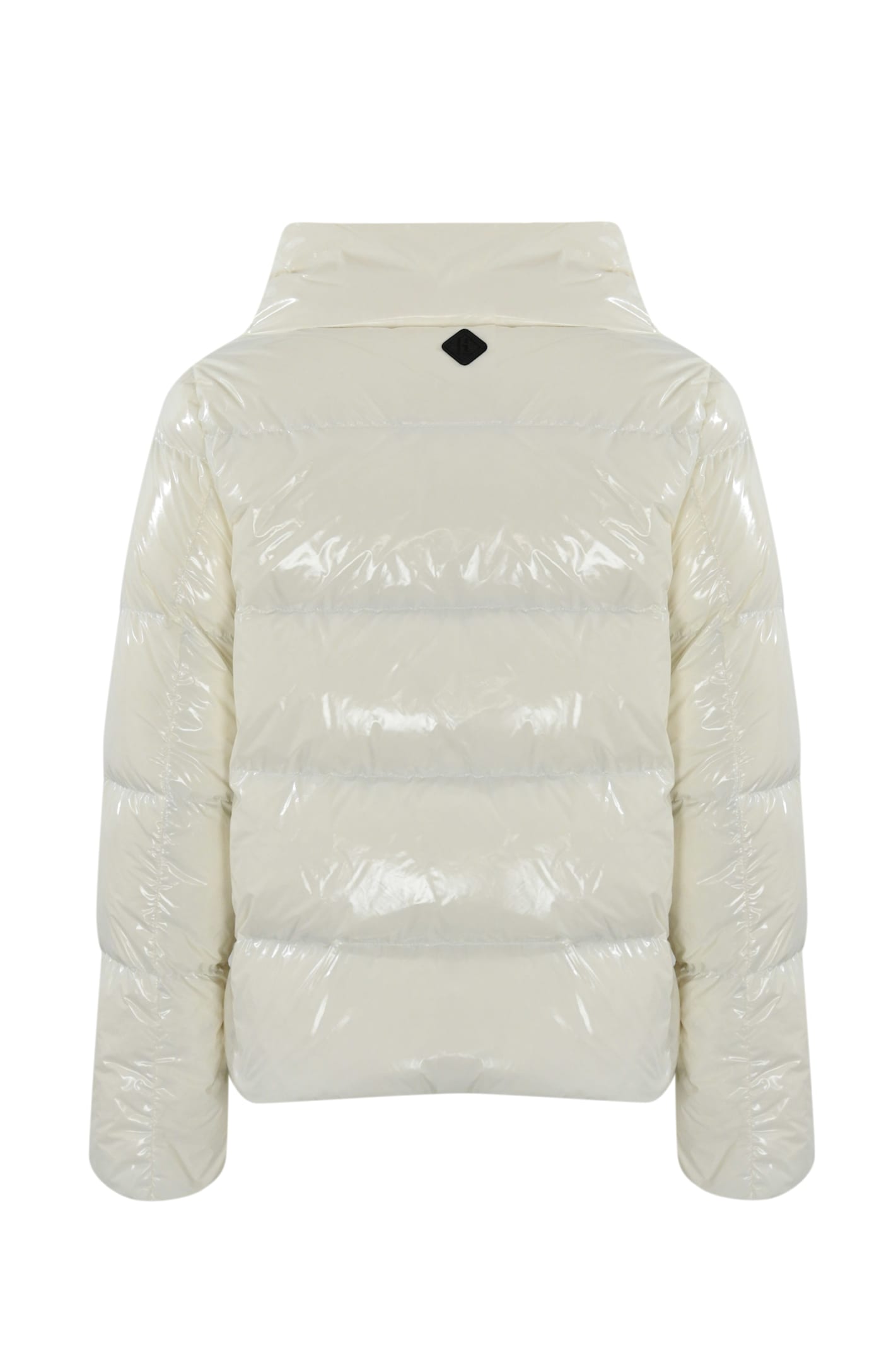 Shop Herno Glossy White Down Jacket In Bianco