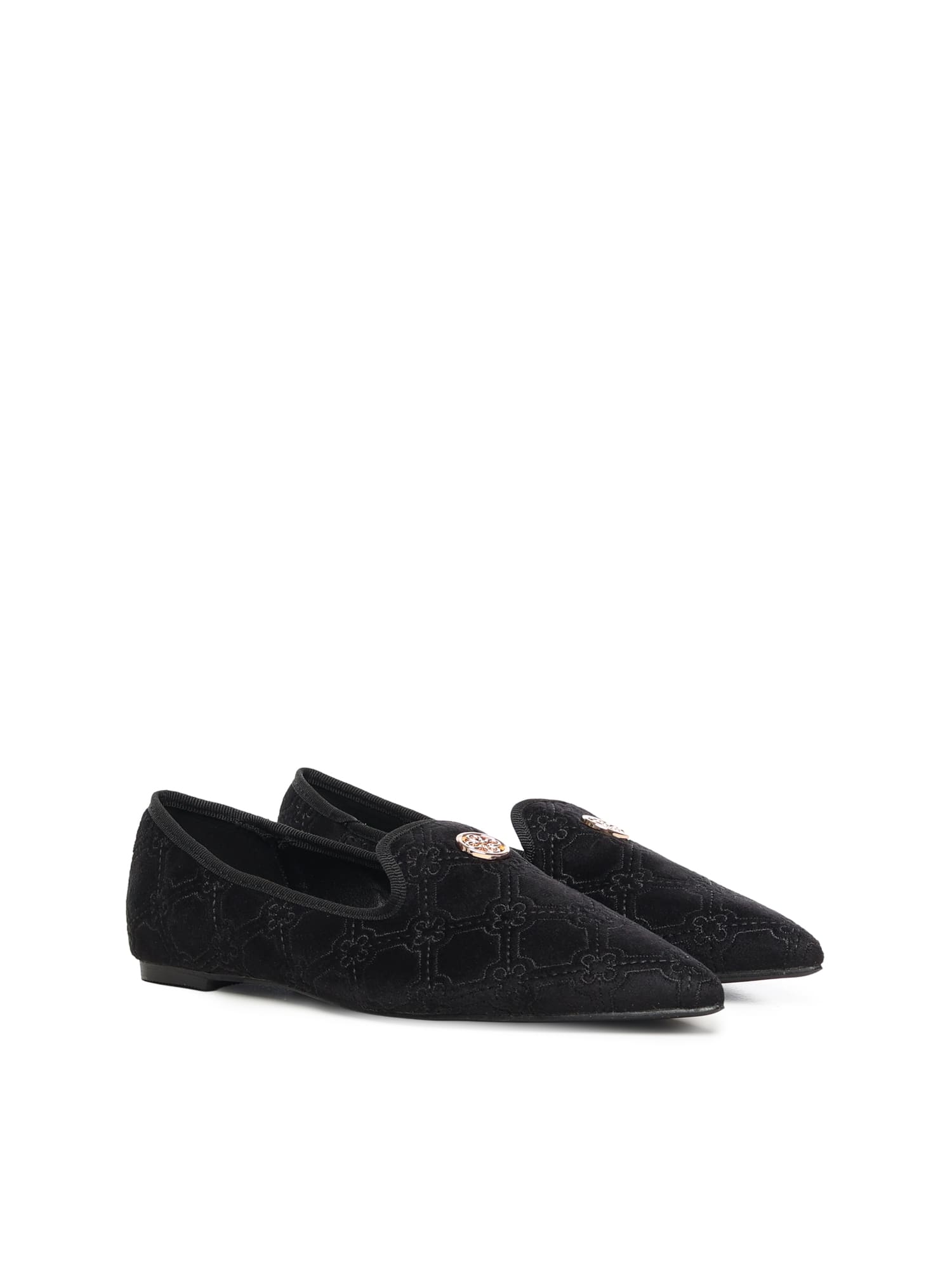 V73 Iris Winter Loafers With Logo In Black