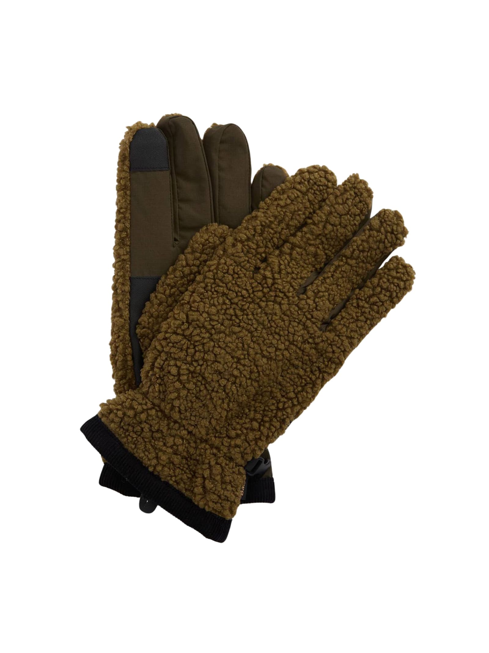 Barbour Field Fleece Gloves In Brown