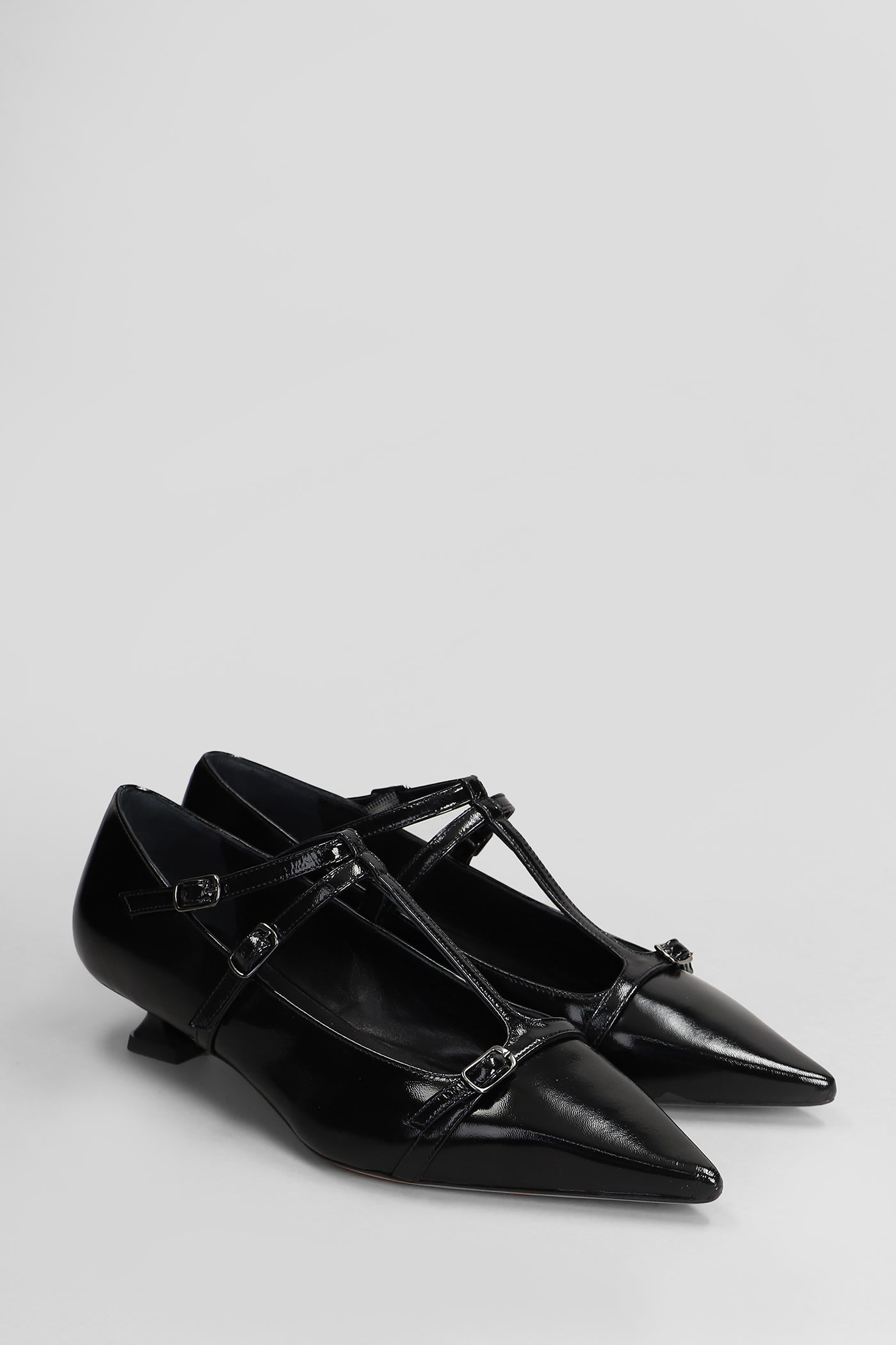 Shop The Seller Pumps In Black Patent Leather