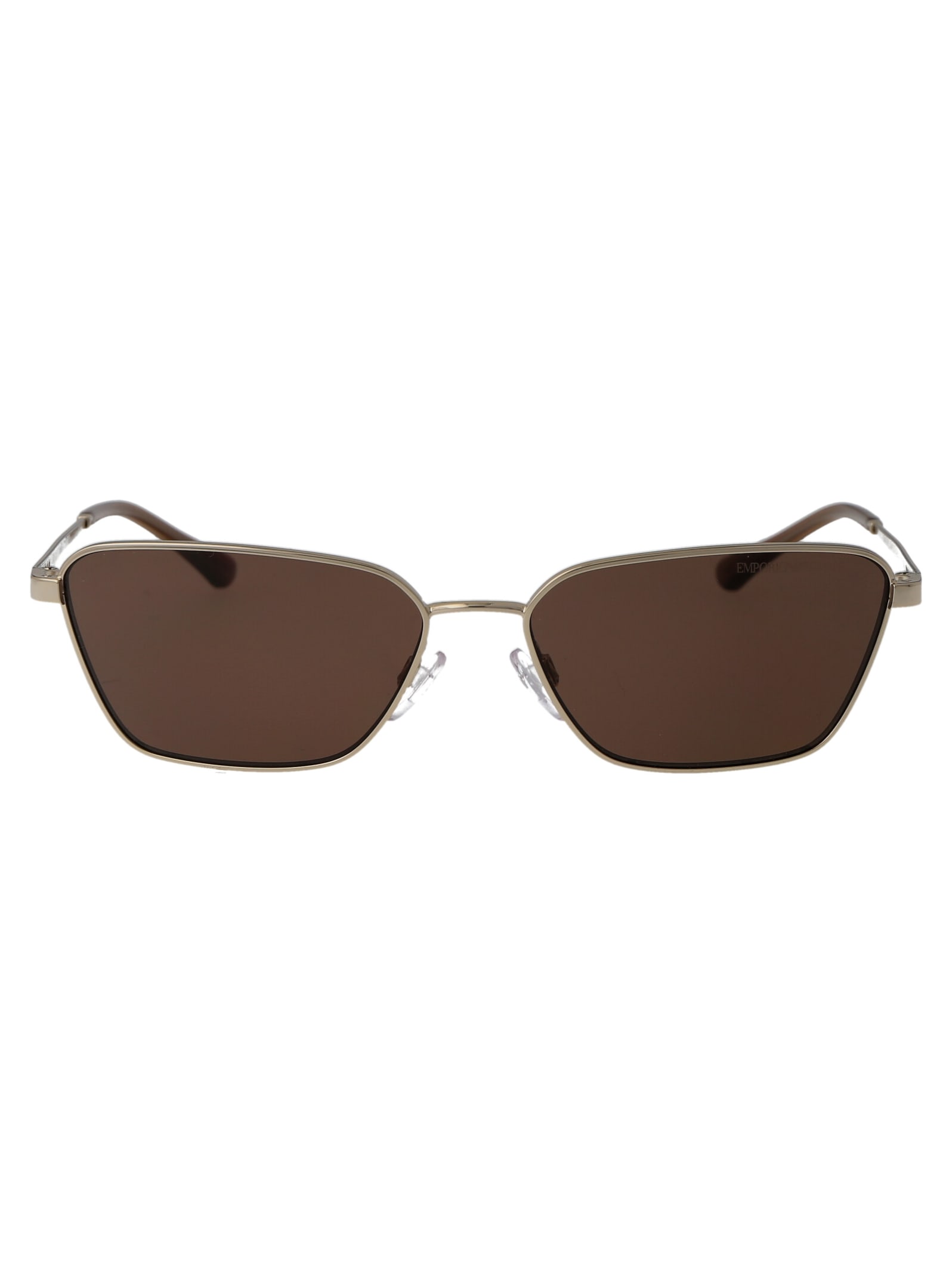 Emporio Armani 0ea2141 Sunglasses In 301373 Shiny Pale Gold