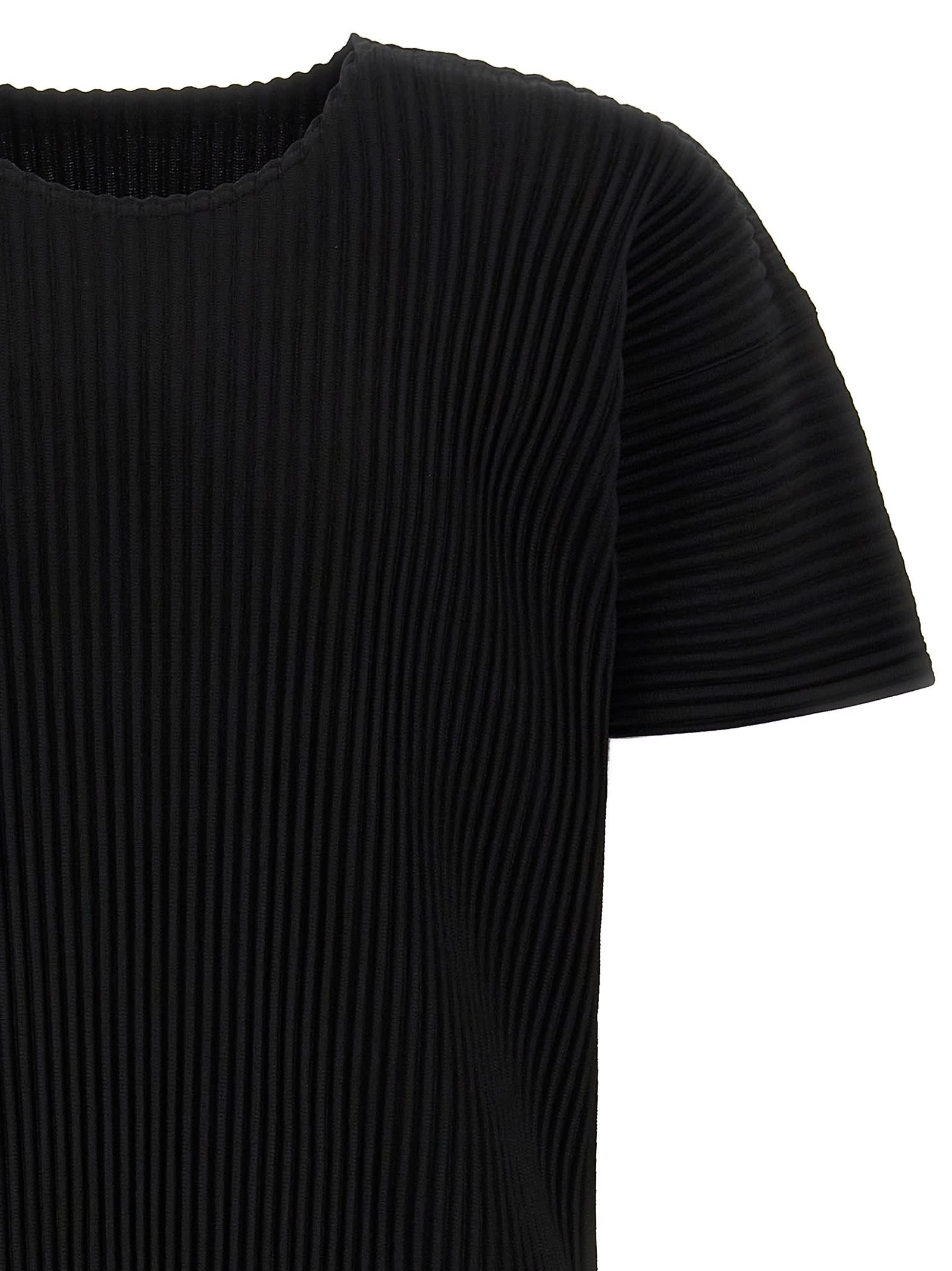 Issey Miyake Black Basics T-shirt In Black