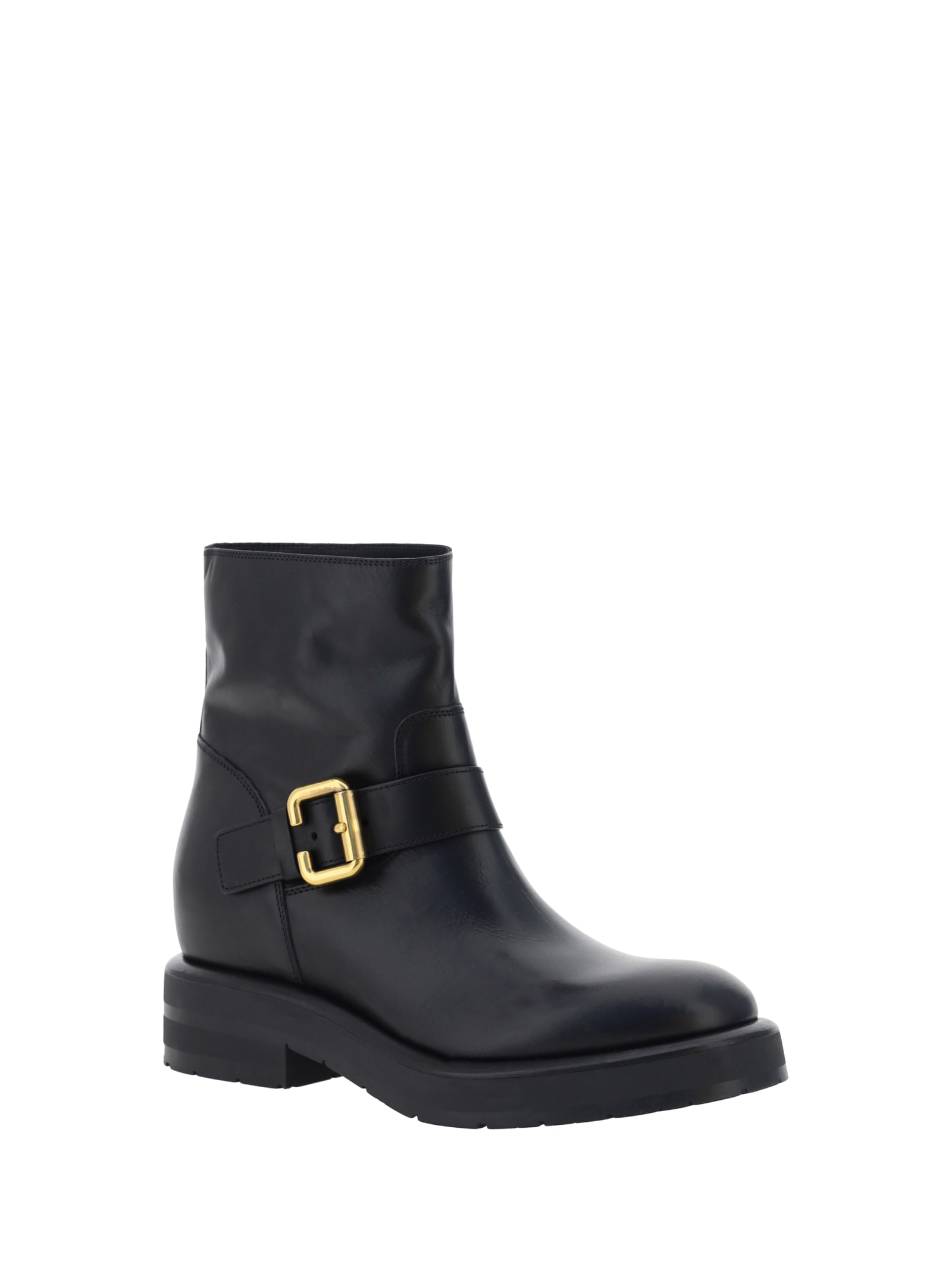 Shop Chloé Coddington Boots In Black