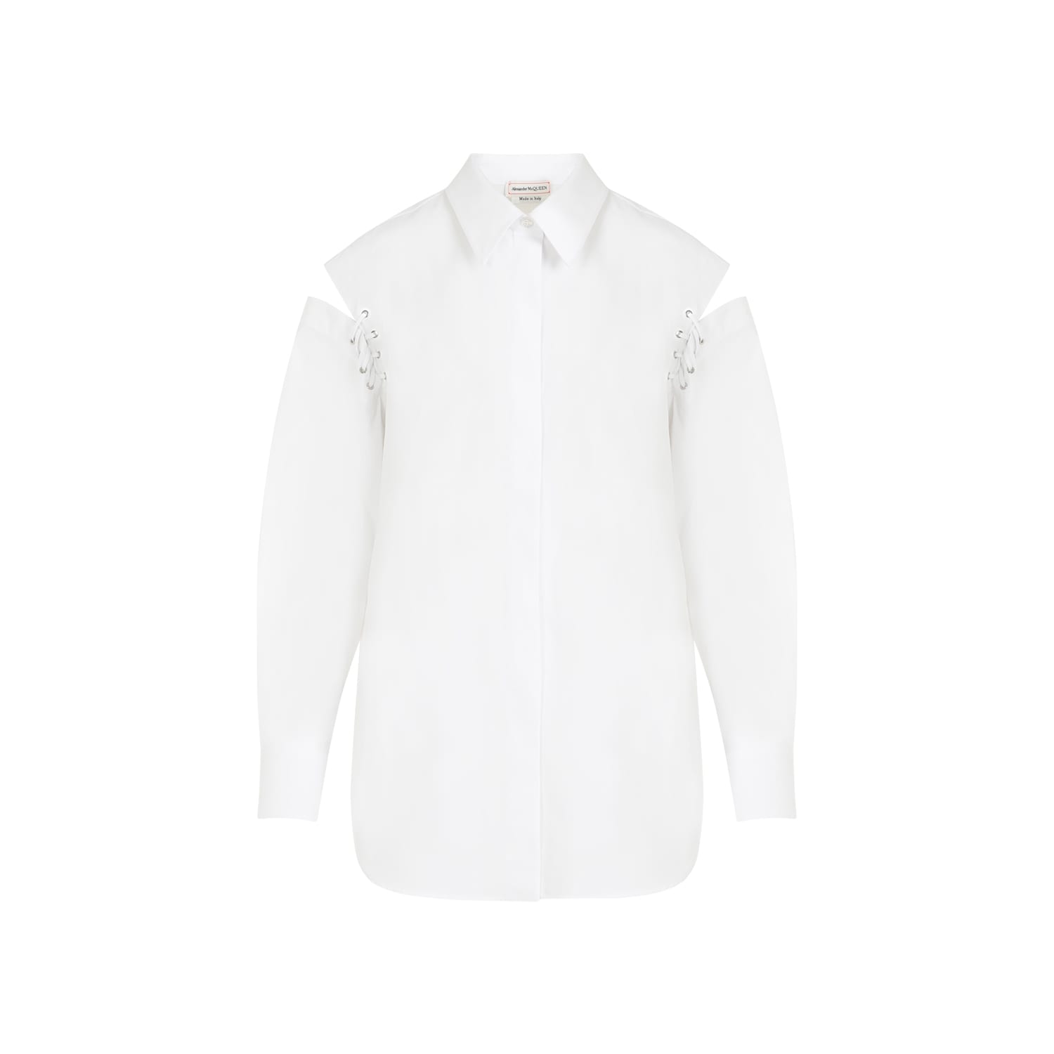 Shop Alexander Mcqueen Shirt In Optical White