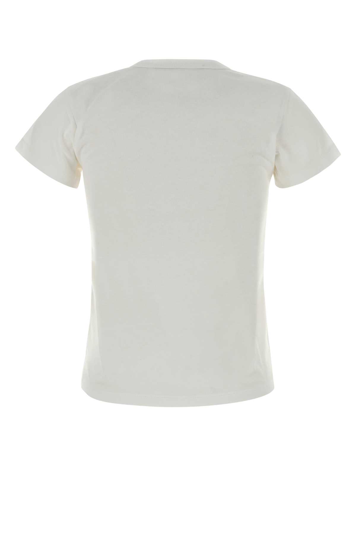 Valentino T-shirt In Cotone Bianco  Donna In White