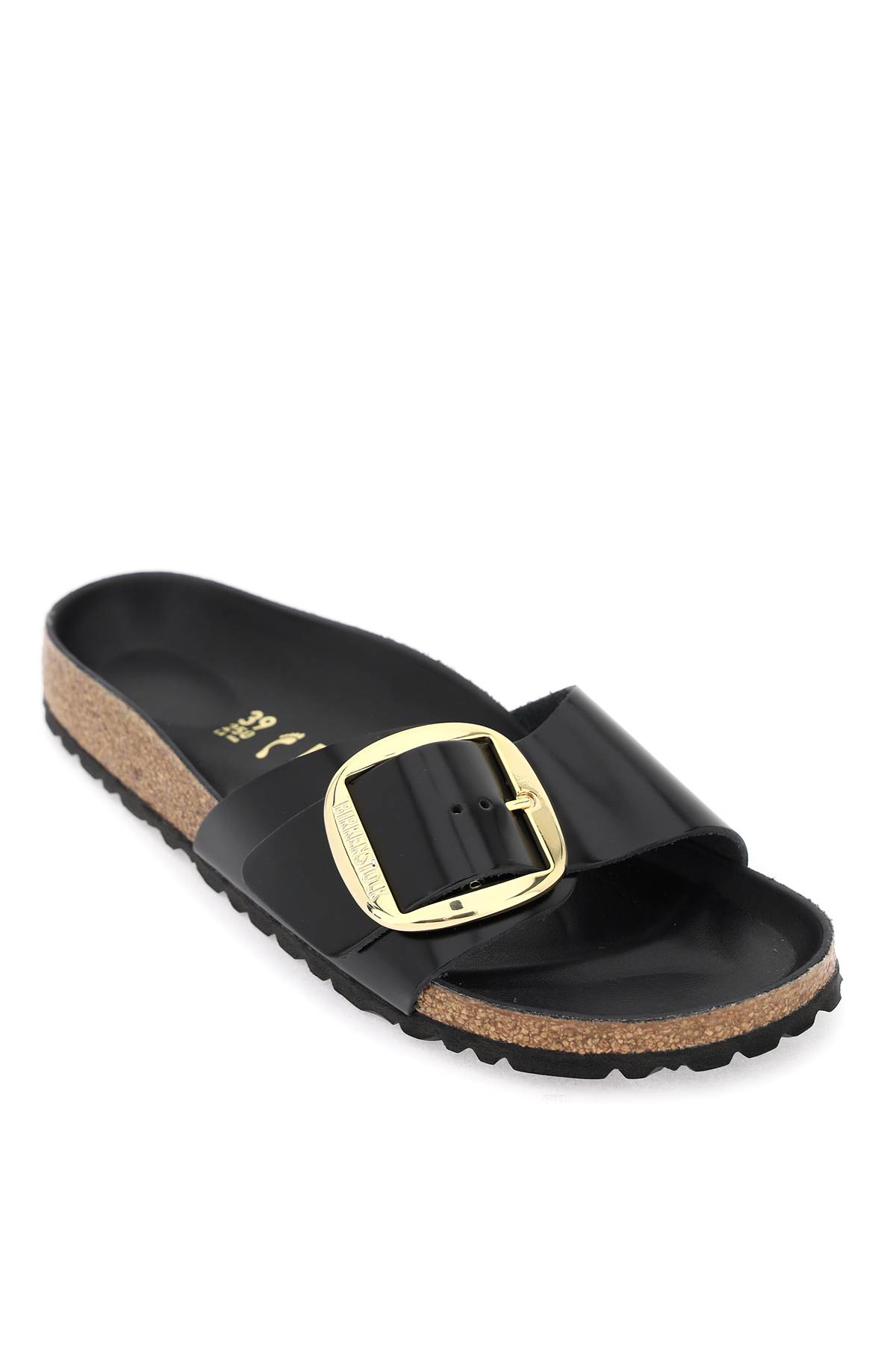 Birkenstock Womens Madrid Big Buckle Oiled Leather In Black