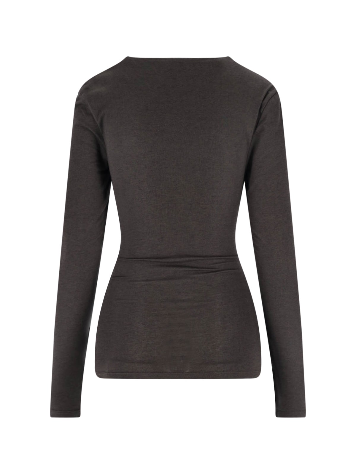 Paloma Wool Junco Cowl Neck Top In Brown