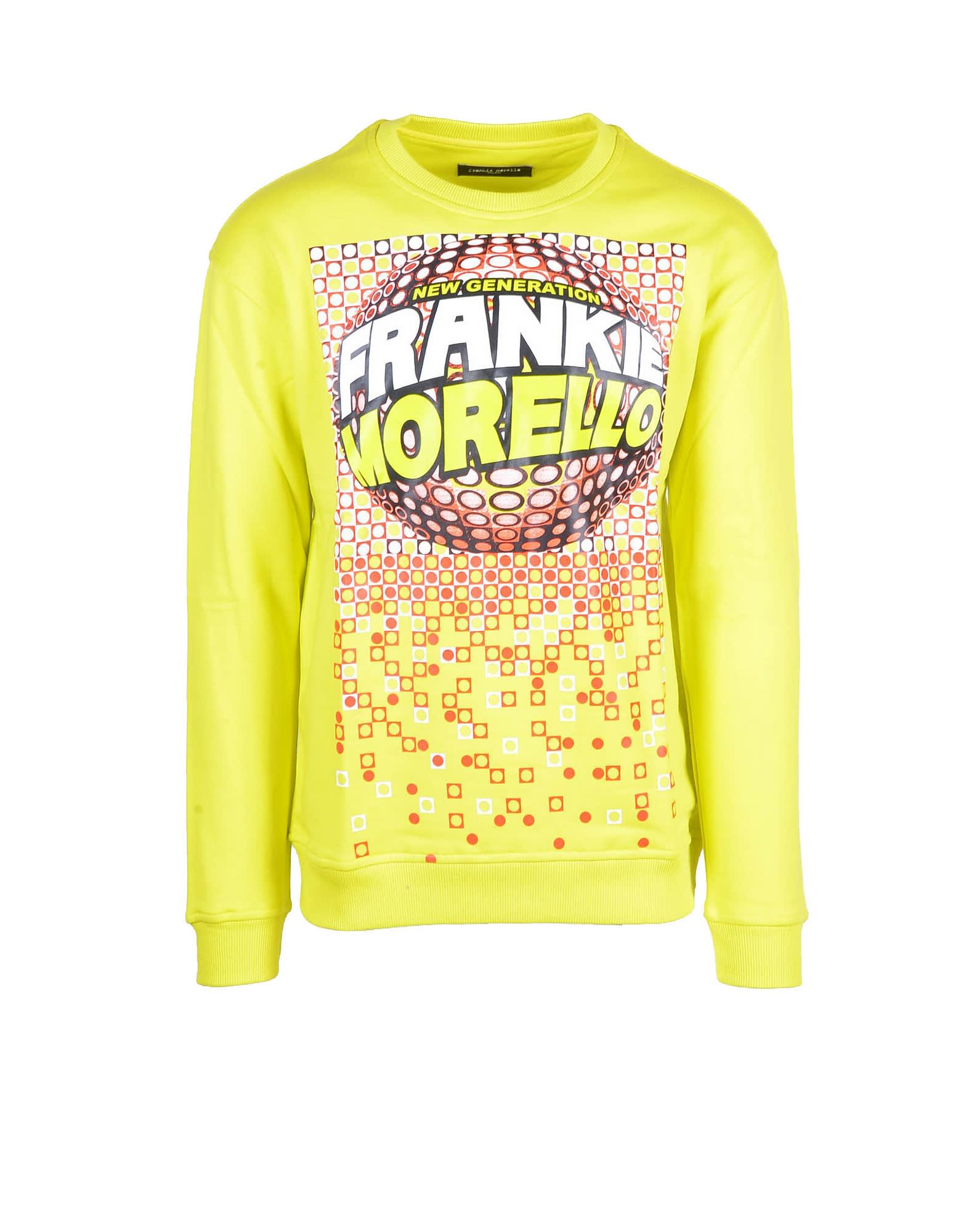 Frankie Morello Mens Yellow Sweatshirt